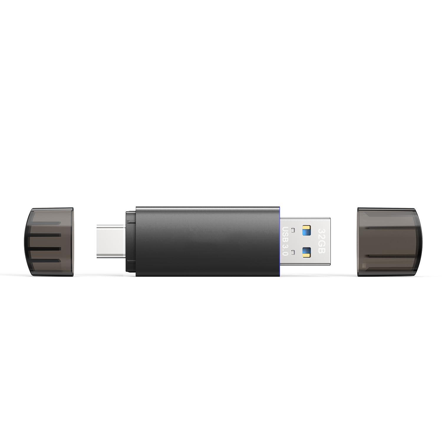 JOIOT 256GB USB C Flash Drive Dual USB 3.0 Type C + USB A Portable 2-in-1 Thumb Drive for Smartphone Tablet Computer Mac iPhone 15 Black