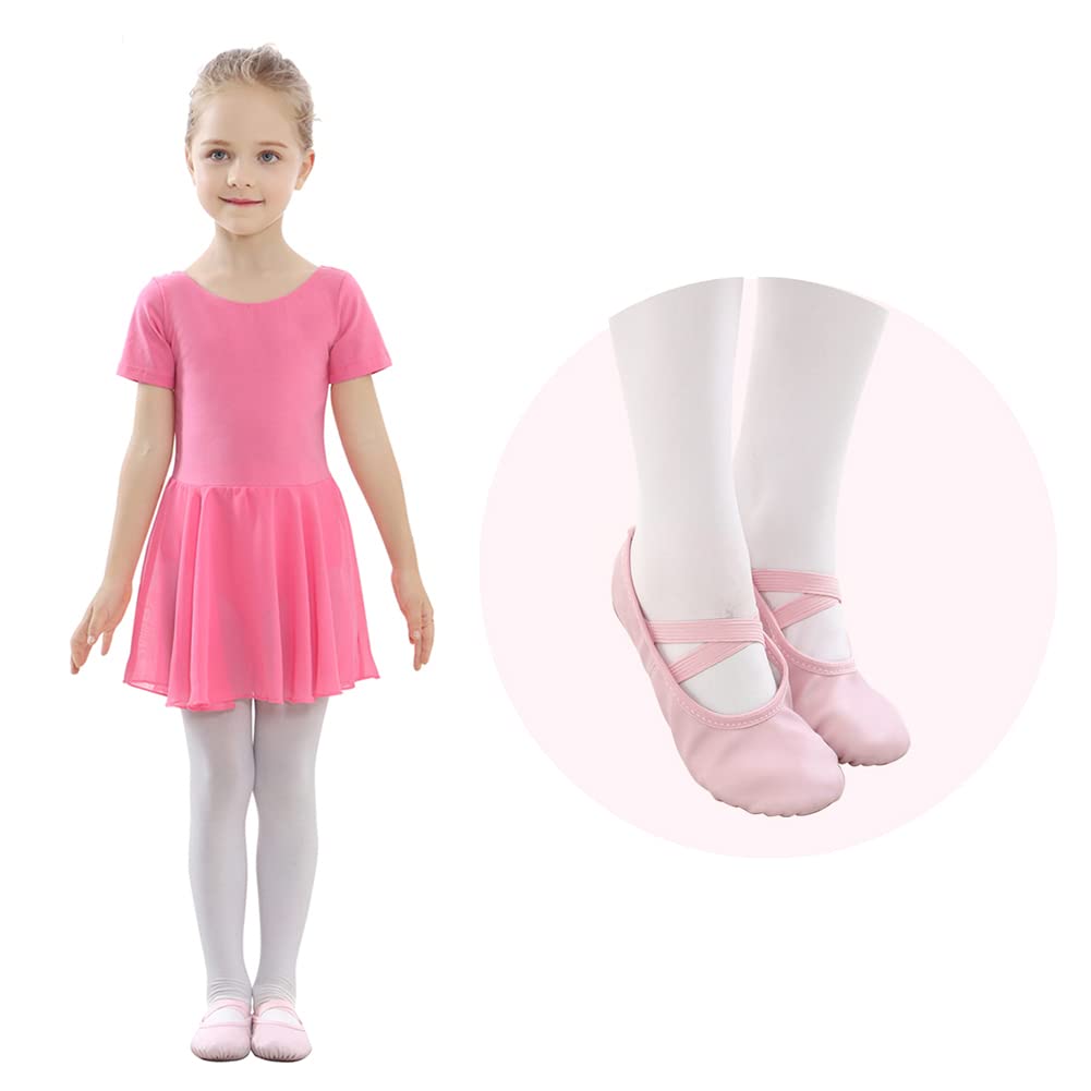 Stelle Ballet Shoes for Girls Toddler Ballet Slippers Soft Leather Boys Dance Shoes for Toddler/Little Kid/Big Kid
