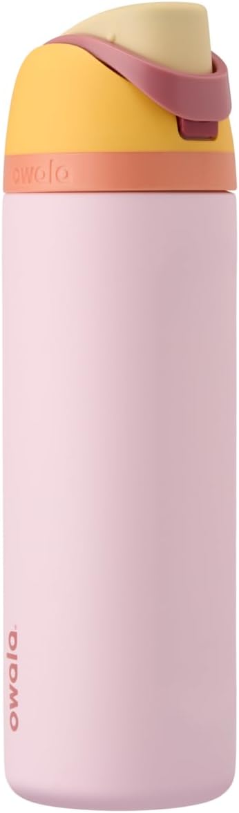 Owala FreeSip Insulated Stainless Steel Water Bottle with Straw, BPA-Free Sports Water Bottle, Great for Travel, 24 Oz, Denim