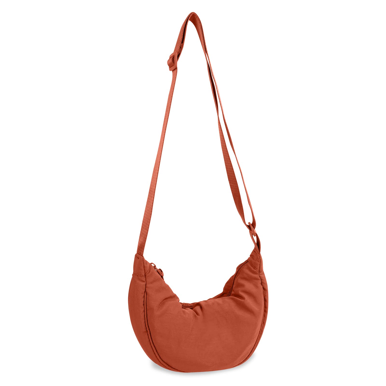 Nylon Crescent Crossbody Bag for Women Purses Trendy Men,Small Travel Sling Bag Hobo