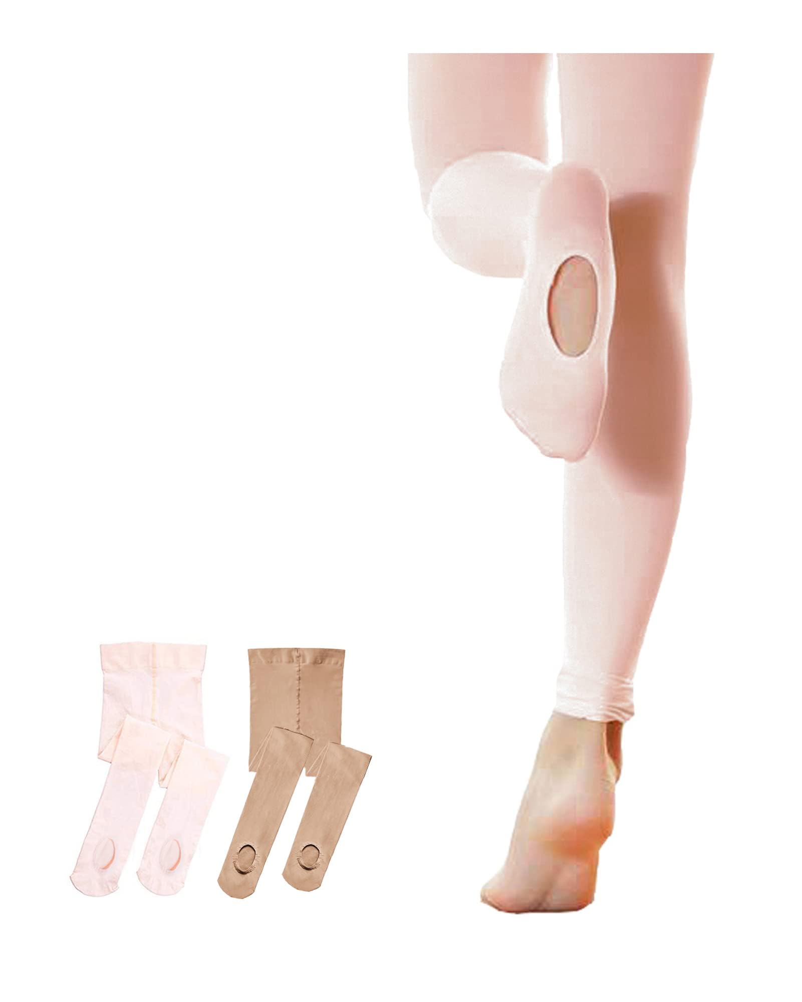 Stelle Girls Women Ballet Dance Convertible Tights Ultra Soft Pro Transition Tights