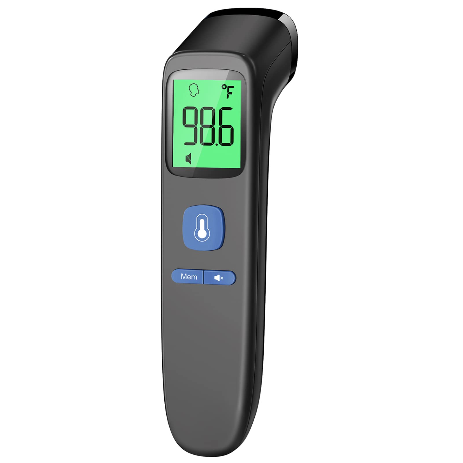 No-Touch Thermometer for Adults and Kids, Accurate Digital Baby Thermometer | 1s Fast Reading, Fever Alarm, Silent Mode, 35-Reading Memory, Forehead & Object Mode, AAA Battery Included, for Home & Clinic