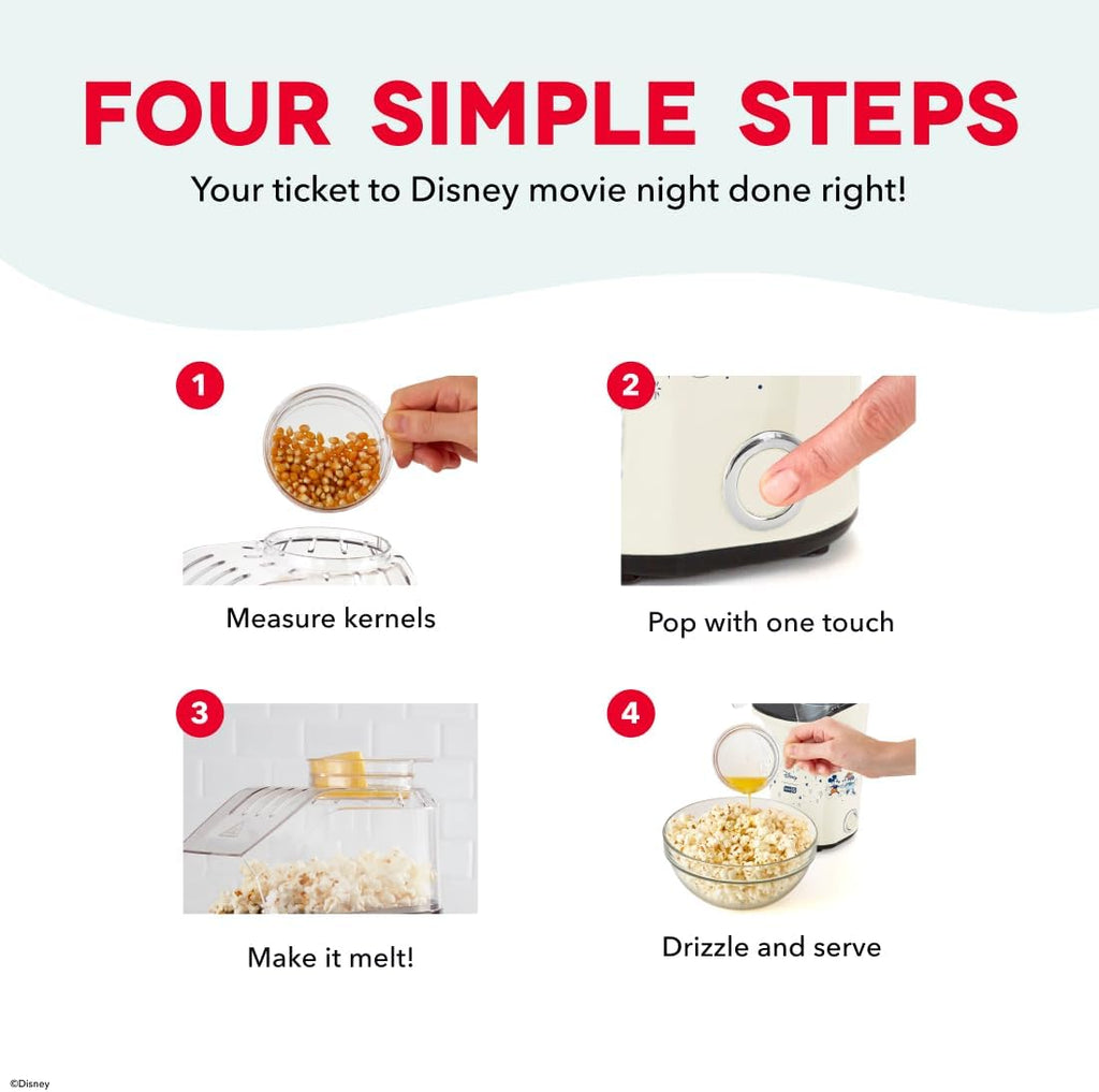 DASH Fresh Pop Popcorn Maker - Oil-Free, Air Popcorn Popper - With Measuring Cup & Recipe Guide - Perfect for Movie Nights - 16 Cups, Aqua