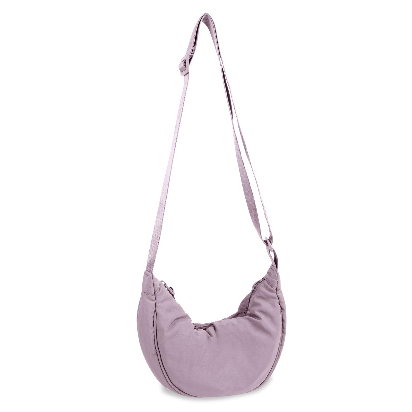 Nylon Crescent Crossbody Bag for Women Purses Trendy Men,Small Travel Sling Bag Hobo