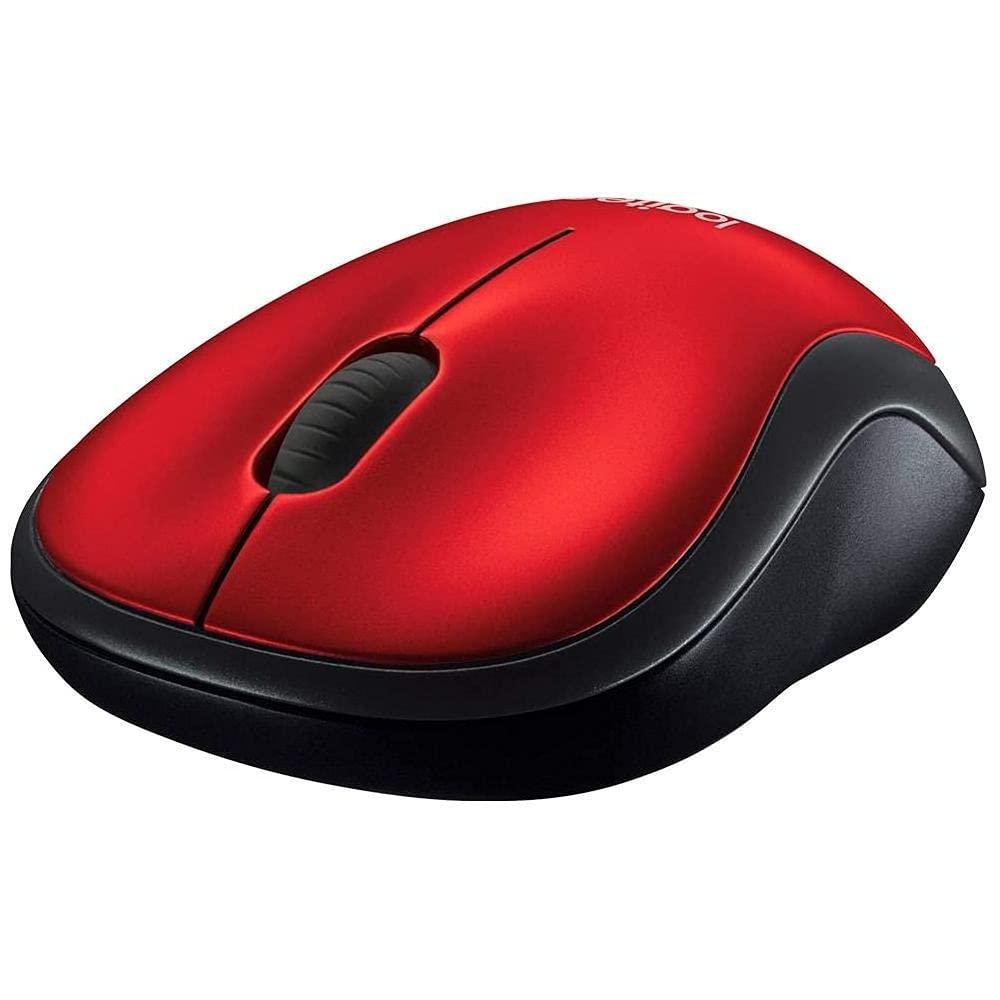 Logitech M185 Wireless Mouse, 2.4GHz with USB Mini Receiver, 12-Month Battery Life, 1000 DPI Optical Tracking, Ambidextrous PC/Mac/Laptop - Swift Grey