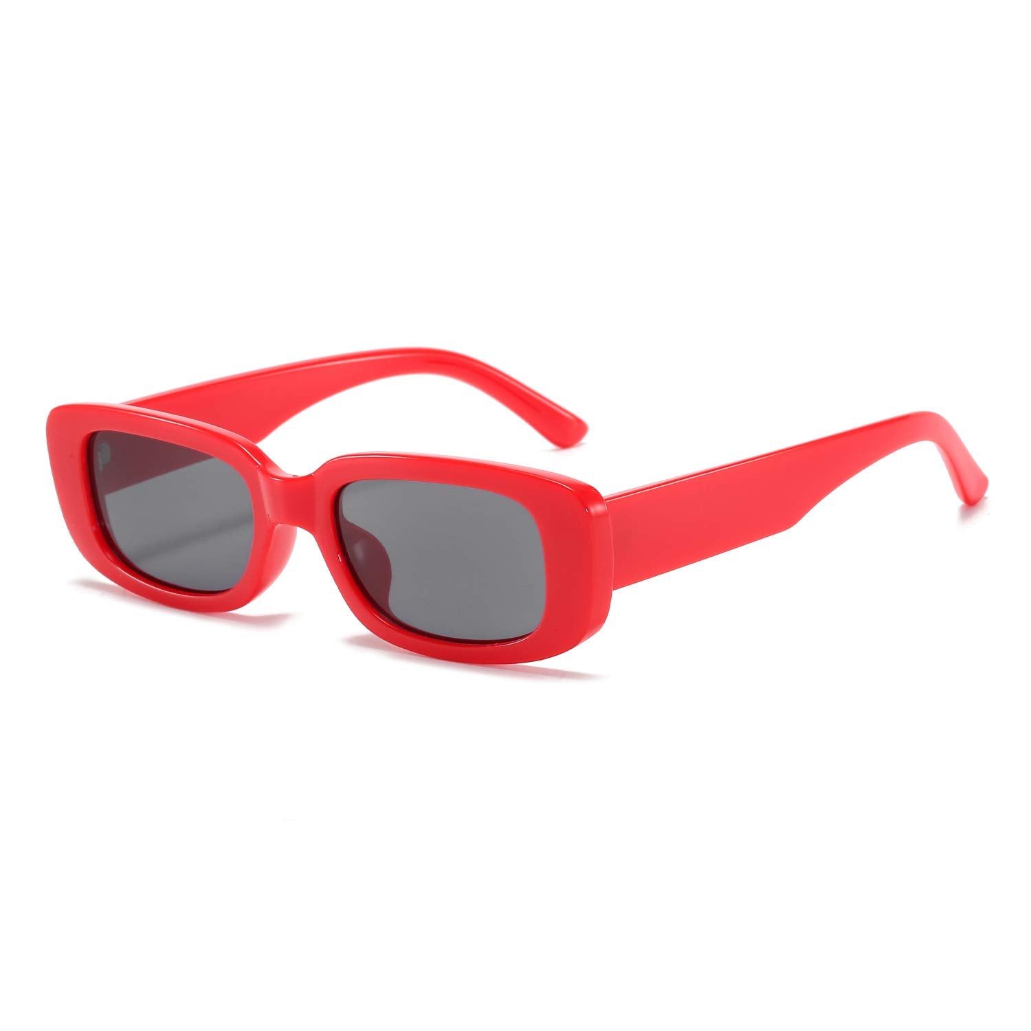 BUTABY Rectangle Sunglasses for Women Retro Driving Glasses 90’s Vintage Fashion Narrow Square Frame UV400 Protection