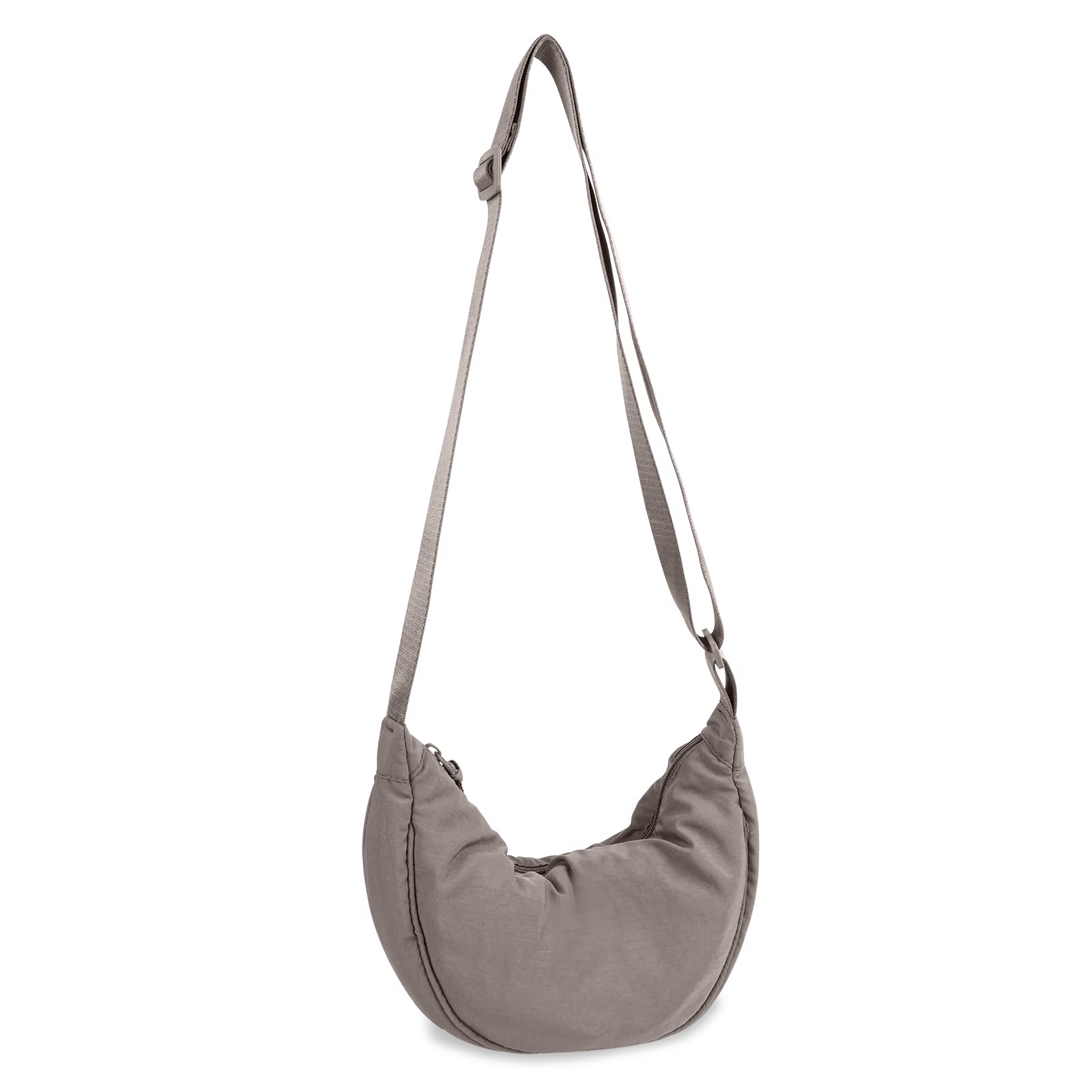 Nylon Crescent Crossbody Bag for Women Purses Trendy Men,Small Travel Sling Bag Hobo
