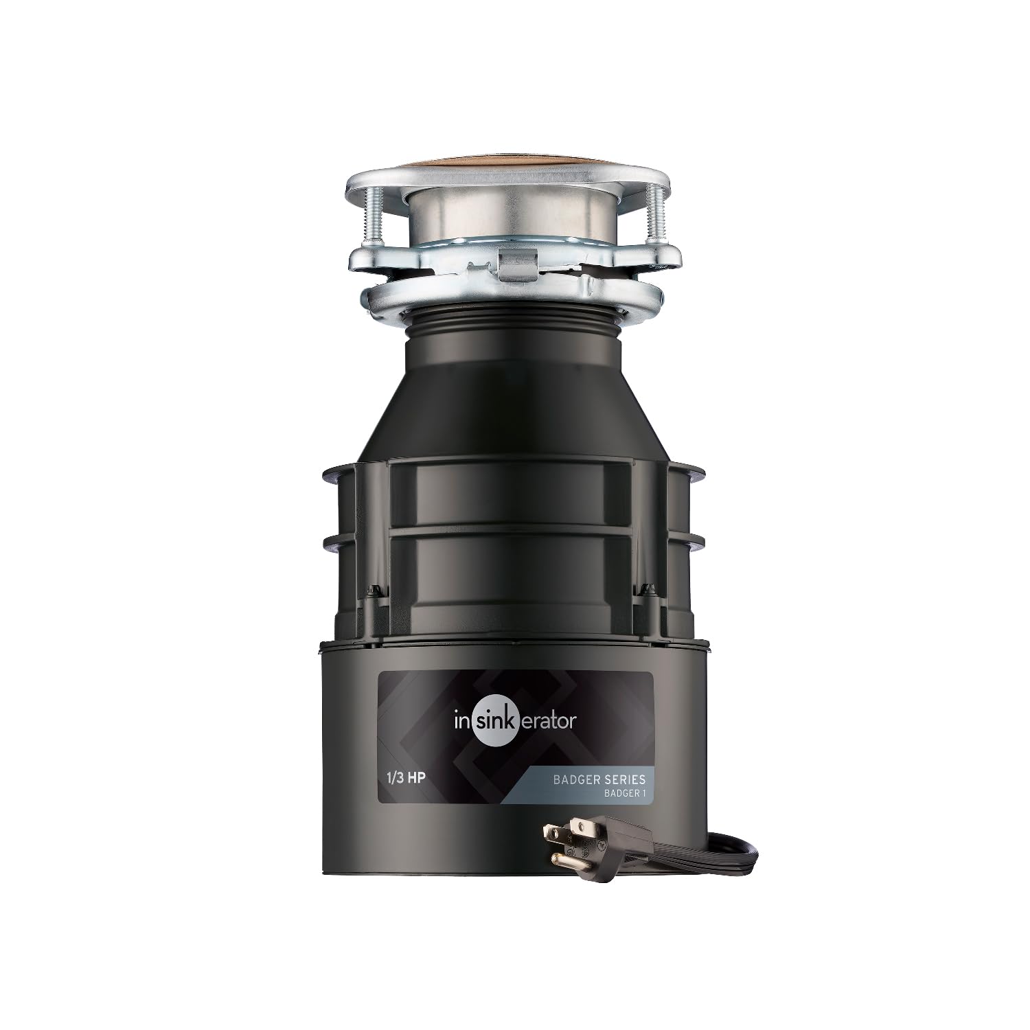 InSinkErator Badger 5 Garbage Disposal with Power Cord, Badger Series 1/2 HP Continuous Feed Food Waste Disposer