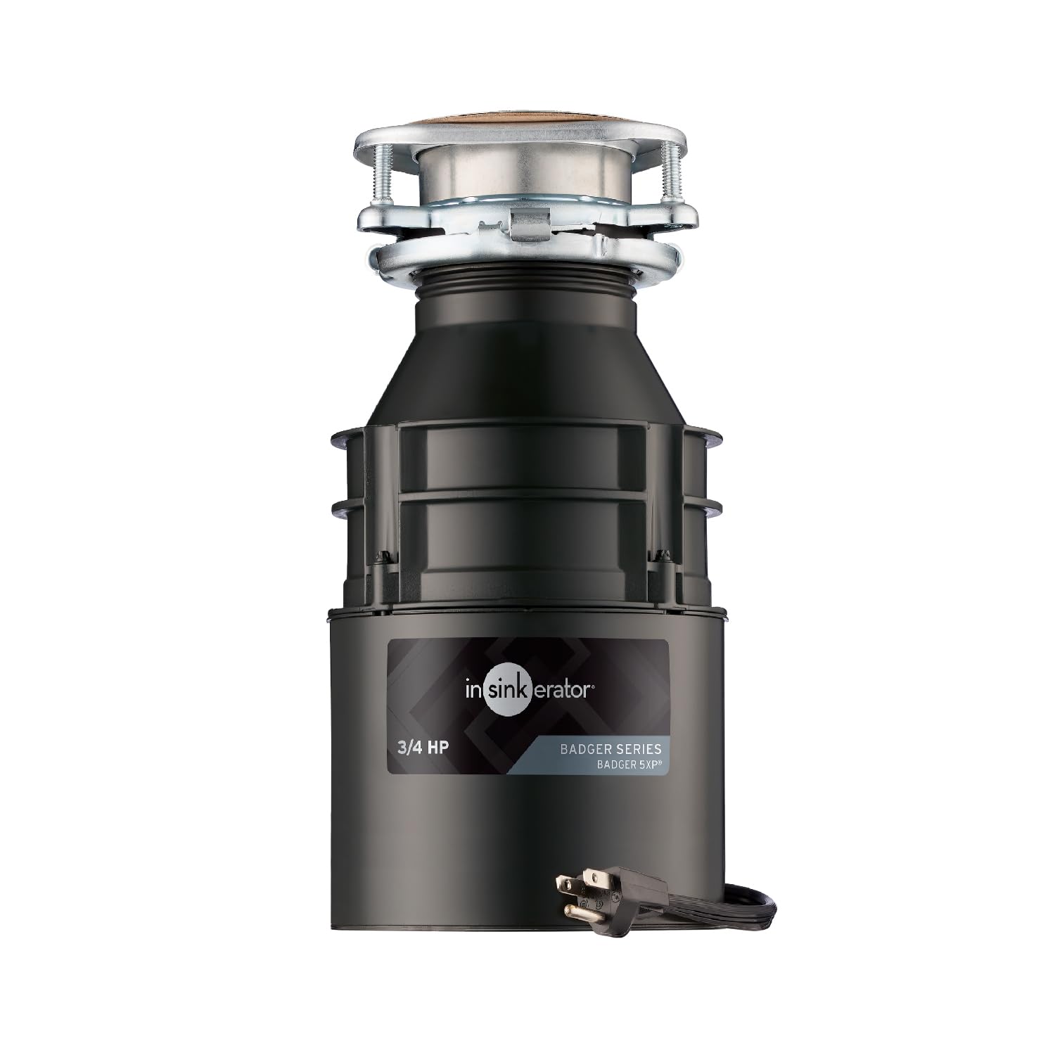 InSinkErator Badger 5 Garbage Disposal with Power Cord, Badger Series 1/2 HP Continuous Feed Food Waste Disposer