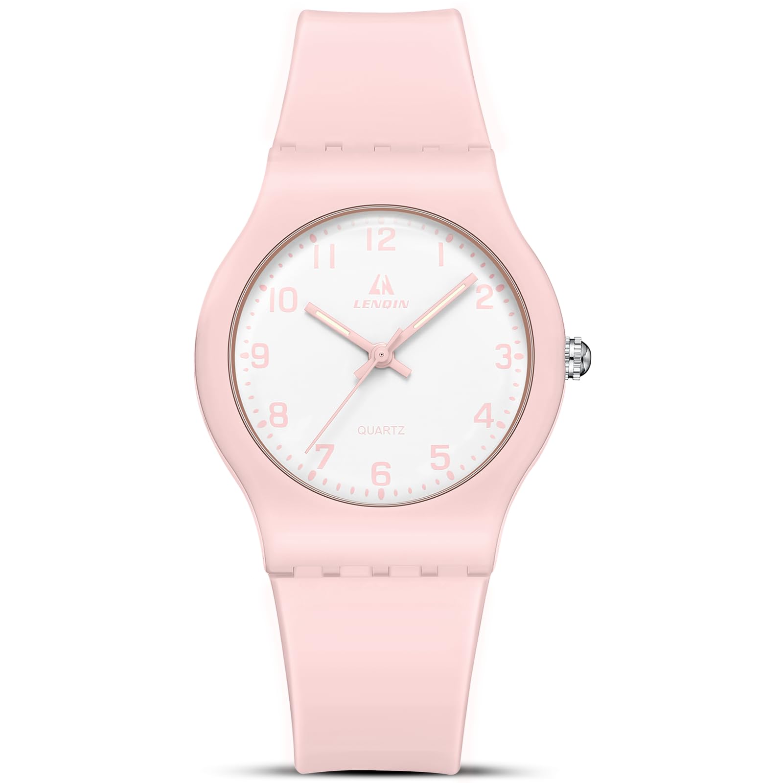 LN LENQIN Ladies Watches Analog Quartz Watch for Women Waterproof Women's Wrist Watches Easy Reader Womens Watch with Leather Strap