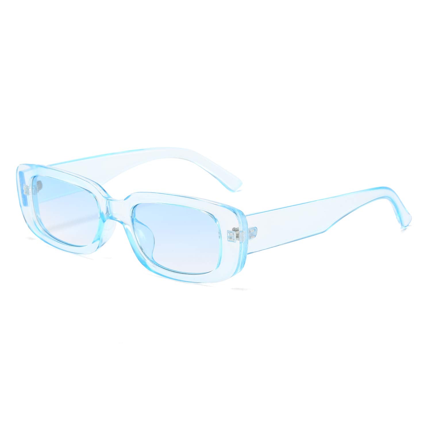 BUTABY Rectangle Sunglasses for Women Retro Driving Glasses 90’s Vintage Fashion Narrow Square Frame UV400 Protection
