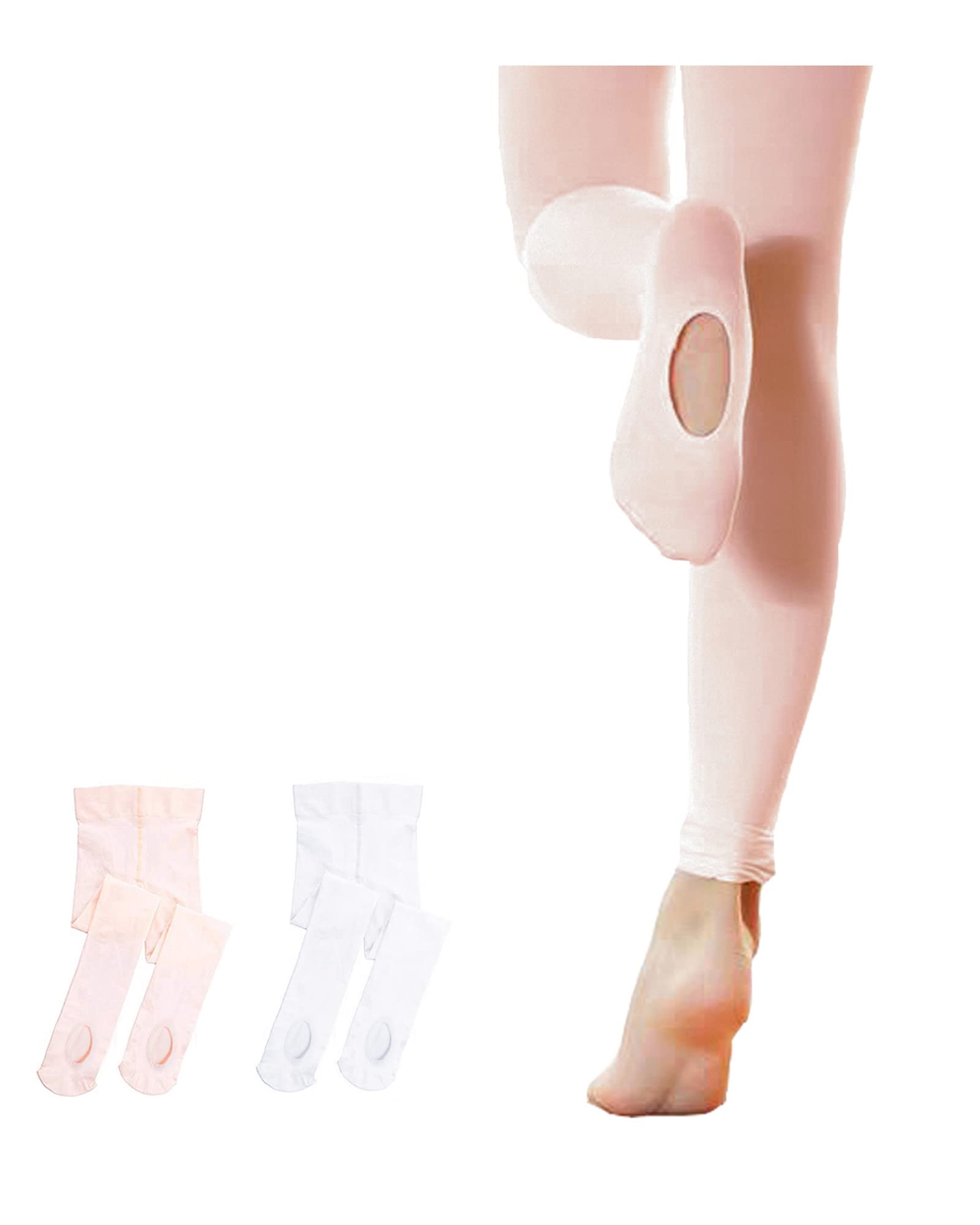 Stelle Girls Women Ballet Dance Convertible Tights Ultra Soft Pro Transition Tights