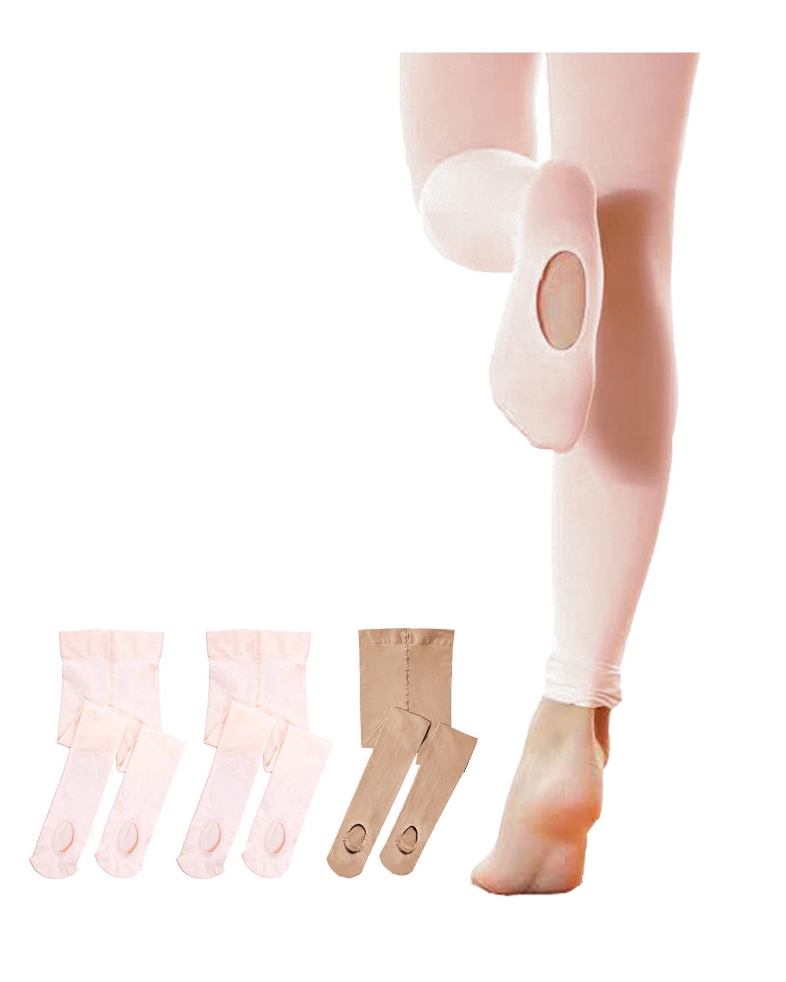 Stelle Girls Women Ballet Dance Convertible Tights Ultra Soft Pro Transition Tights