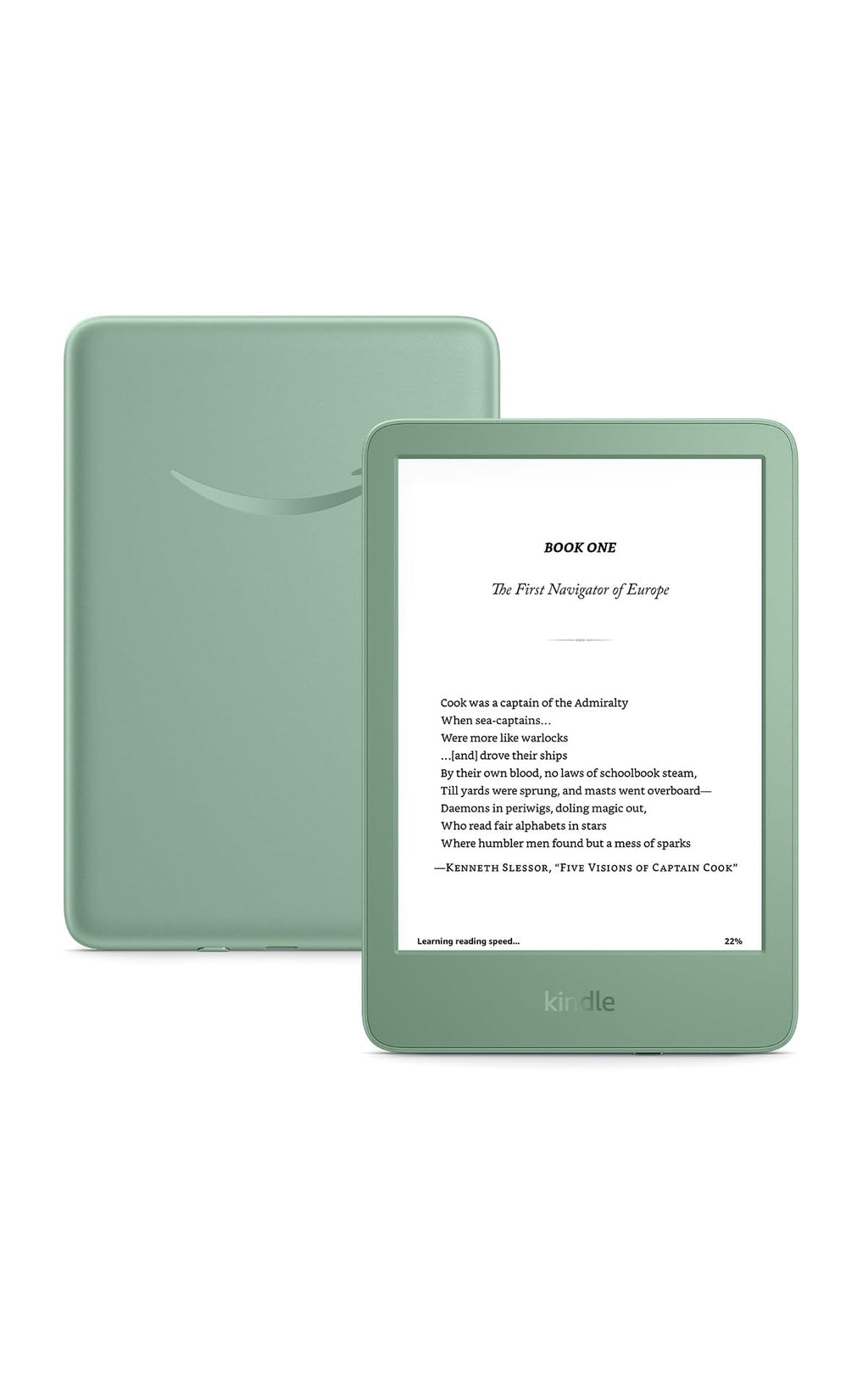 Amazon Kindle 16 GB (newest model) - Lightest and most compact Kindle, now with faster page turns, and higher contrast ratio, for an enhanced reading experience - Black
