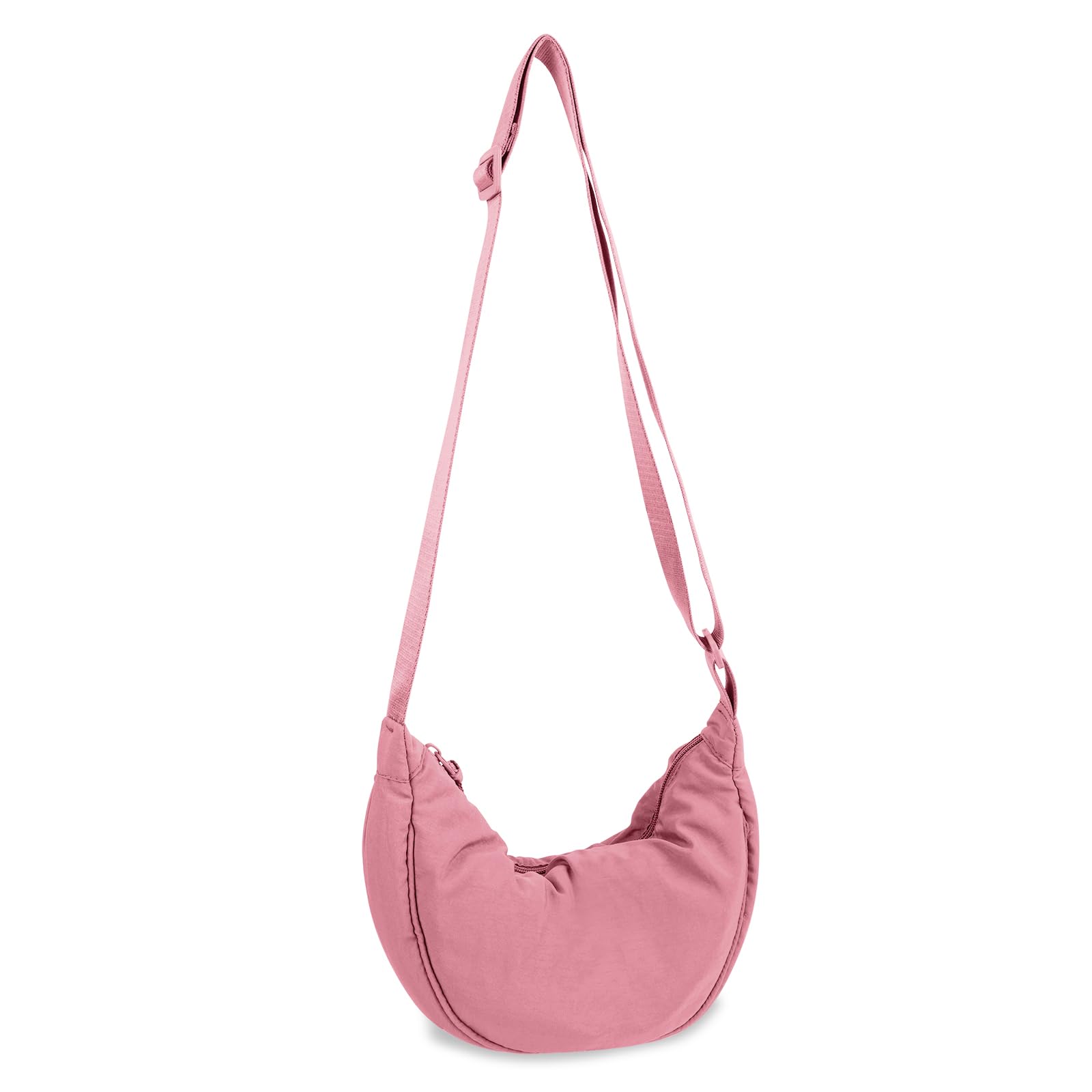 Nylon Crescent Crossbody Bag for Women Purses Trendy Men,Small Travel Sling Bag Hobo