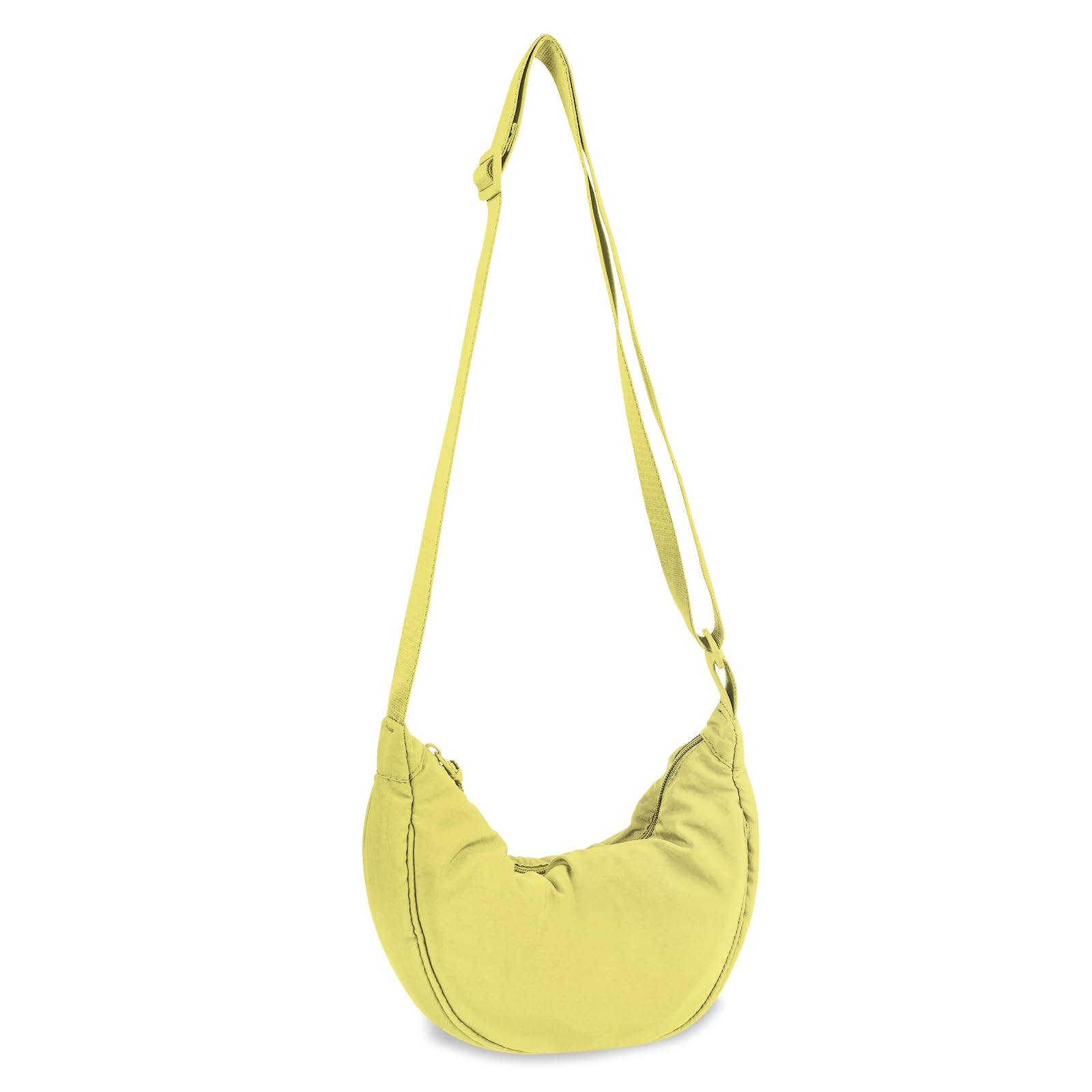 Nylon Crescent Crossbody Bag for Women Purses Trendy Men,Small Travel Sling Bag Hobo