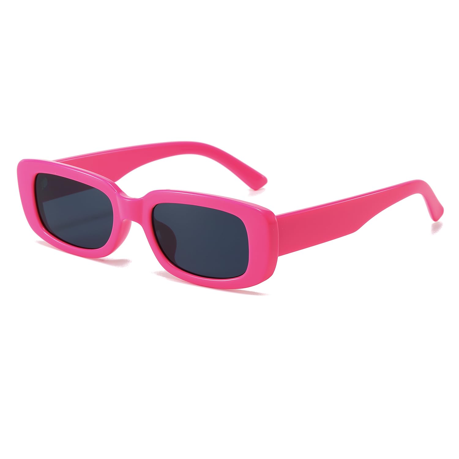BUTABY Rectangle Sunglasses for Women Retro Driving Glasses 90’s Vintage Fashion Narrow Square Frame UV400 Protection