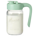Mason Jar Pitcher - Airtight & Leakproof Glass Pitcher with Lid, Perfect for Breastmilk, Cold Brew, and Sun Tea, 2 Quart (64 oz) Mason Jar with Pour Spout Lid