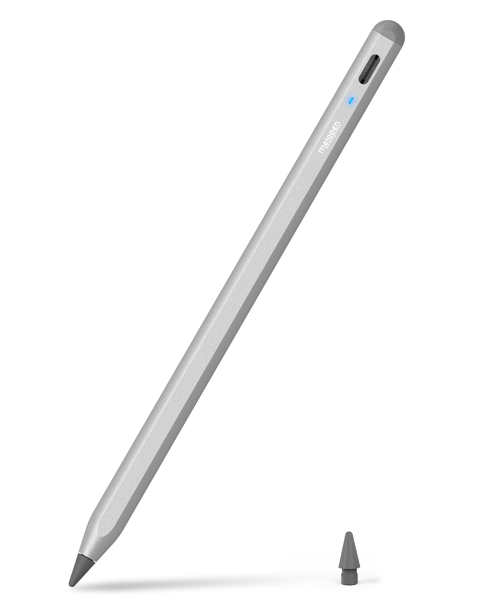 Metapen A8 iPad Pencil for Apple iPad 2018-2026, 4Min Fast Charge, Palm Rejection Stylus Pen for iPad 11/10/9/8/7/6th Gen, iPad Accessories for Pro 12.9/11/13-inch M4, Air 3/4/5/M2/M3, Mini 5/6th