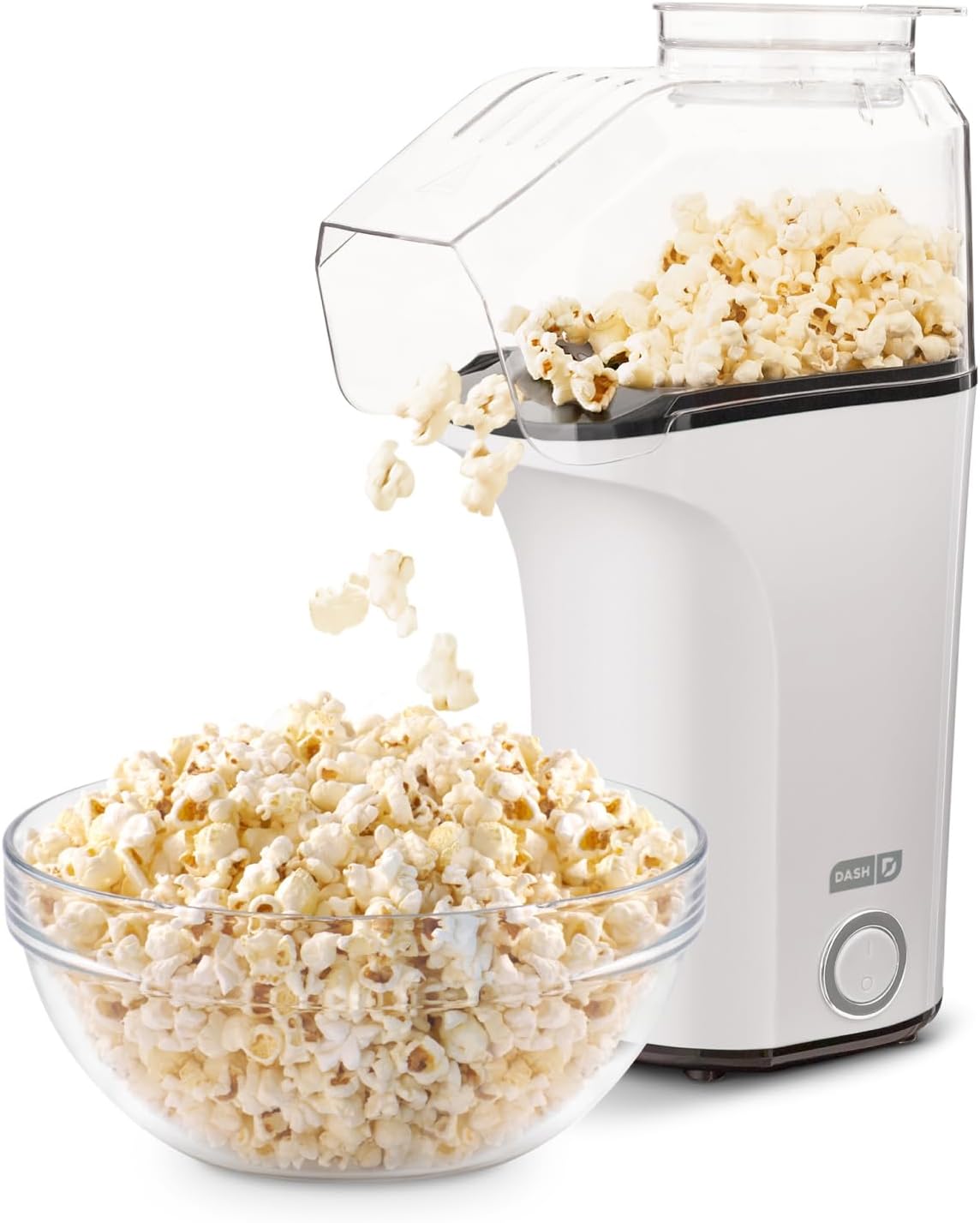 DASH Fresh Pop Popcorn Maker - Oil-Free, Air Popcorn Popper - With Measuring Cup & Recipe Guide - Perfect for Movie Nights - 16 Cups, Aqua