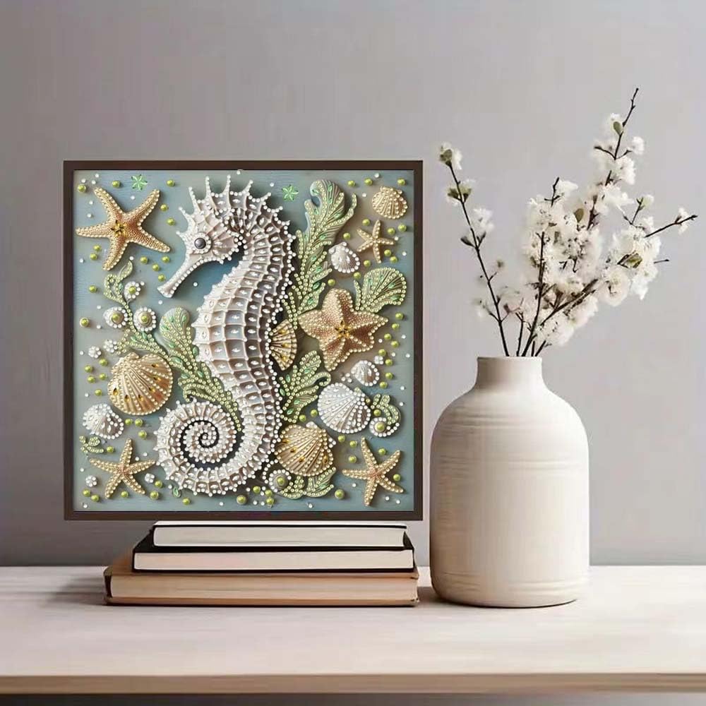 ZQEATRY Sea Turtle Animal Special Shape Diamond Art Kits for Adults,5D Diamond Painting Kits for Beginner,DIY Diamond Crystal Rhinestones Painting Kits for Home Wall Decor Gift 11.8 X 11.8inch