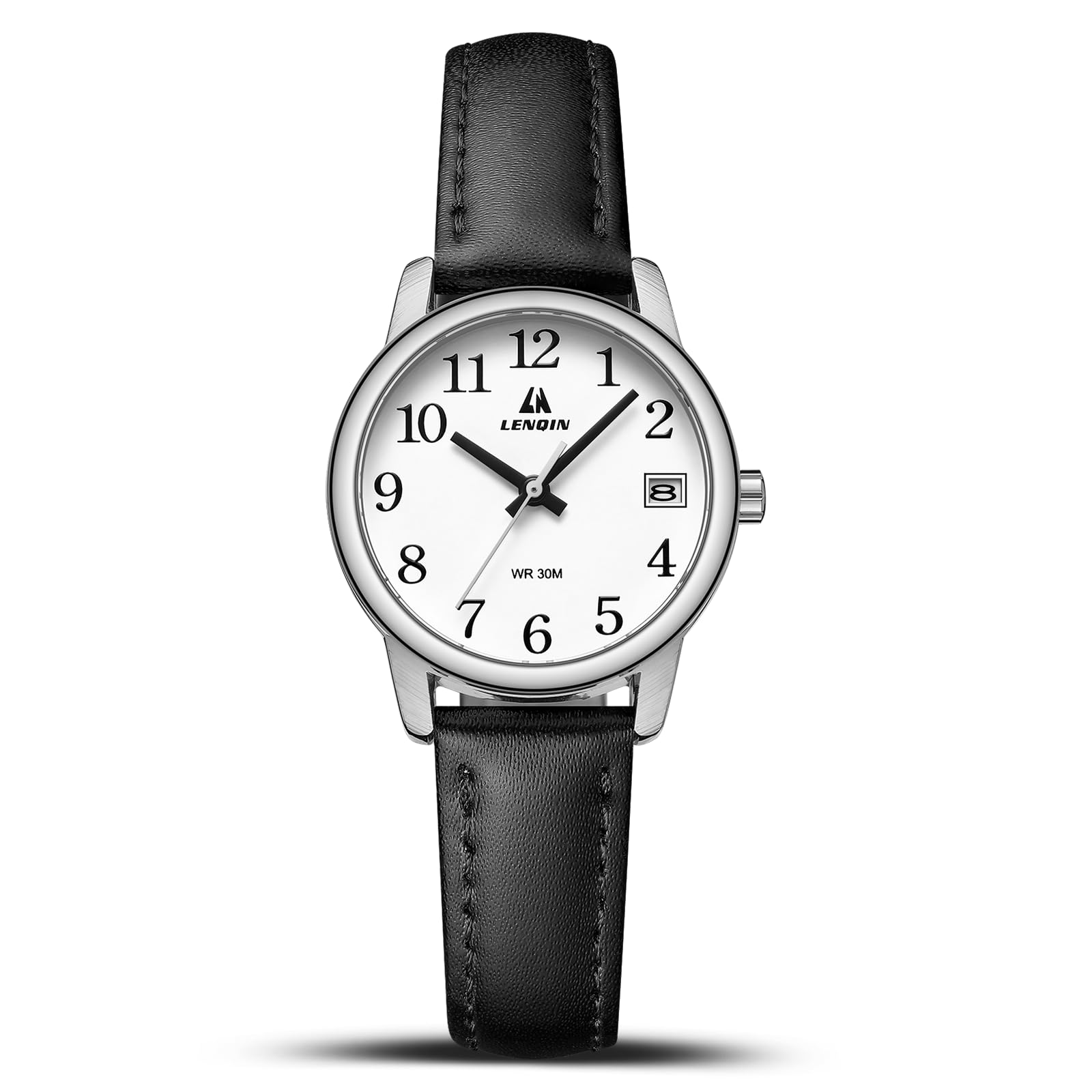 LN LENQIN Ladies Watches Analog Quartz Watch for Women Waterproof Women's Wrist Watches Easy Reader Womens Watch with Leather Strap