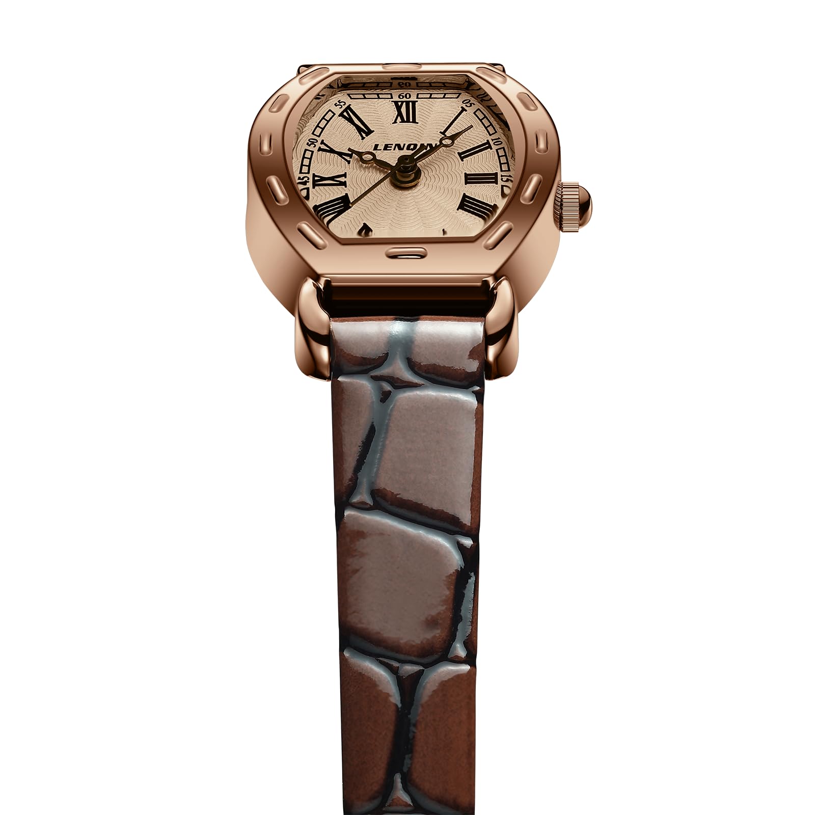 LN LENQIN Ladies Watches Analog Quartz Watch for Women Waterproof Women's Wrist Watches Easy Reader Womens Watch with Leather Strap