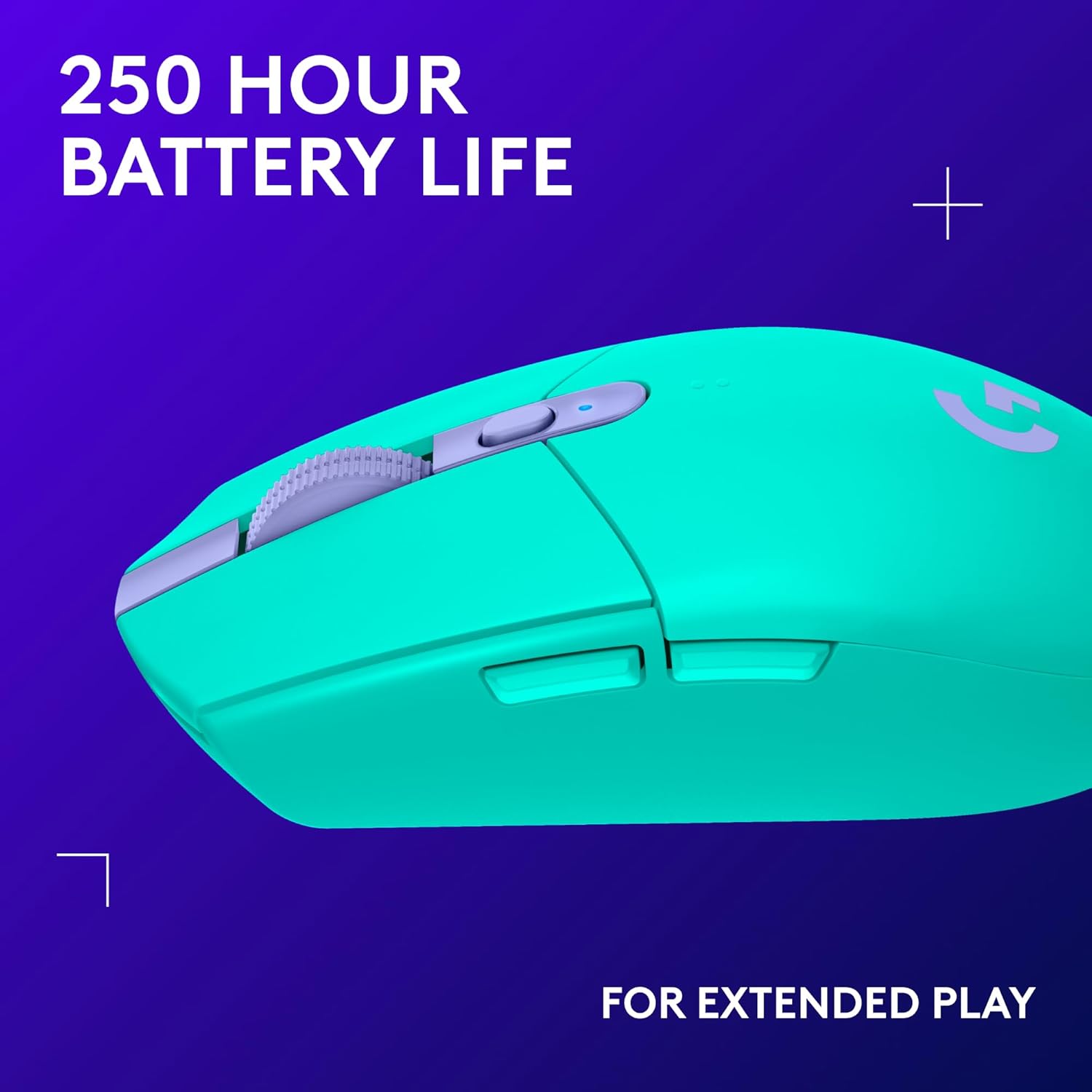 Logitech G305 Lightspeed Wireless Gaming Mouse, Hero Sensor, 12,000 DPI, Lightweight, 6 Programmable Buttons, 250h Battery, On-Board Memory, Compatible with PC, Mac - Black