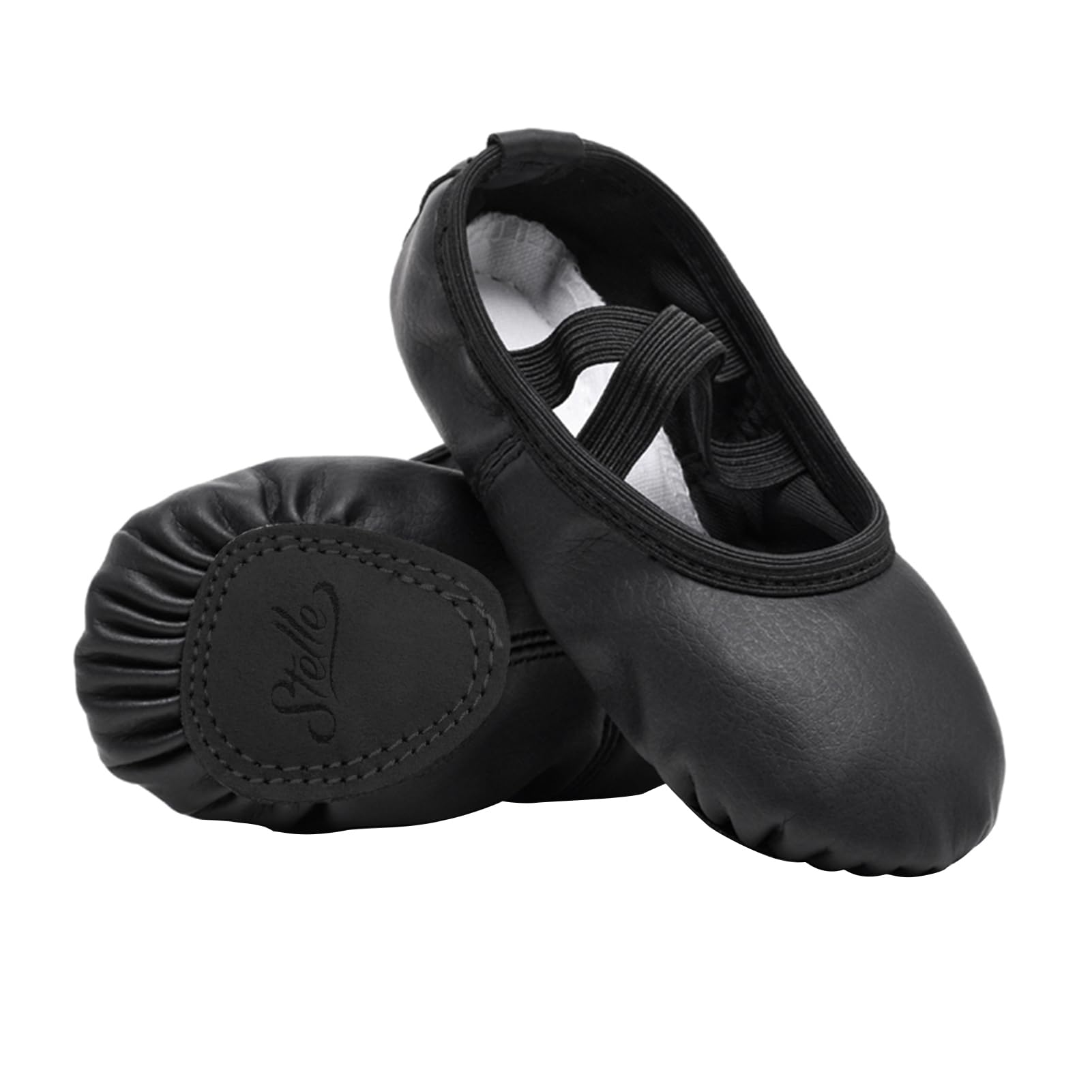 Stelle Ballet Shoes for Girls Toddler Ballet Slippers Soft Leather Boys Dance Shoes for Toddler/Little Kid/Big Kid