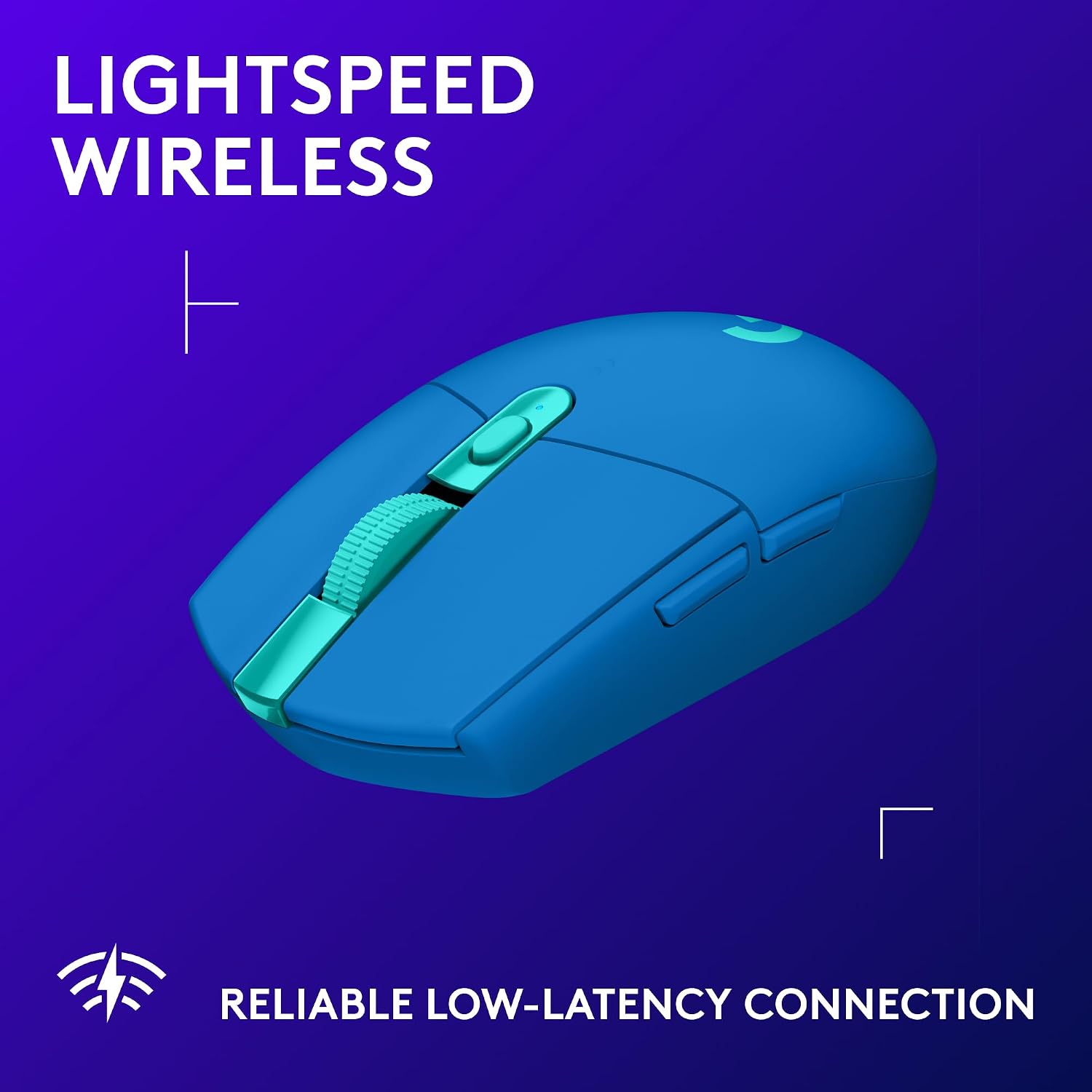 Logitech G305 Lightspeed Wireless Gaming Mouse, Hero Sensor, 12,000 DPI, Lightweight, 6 Programmable Buttons, 250h Battery, On-Board Memory, Compatible with PC, Mac - Black