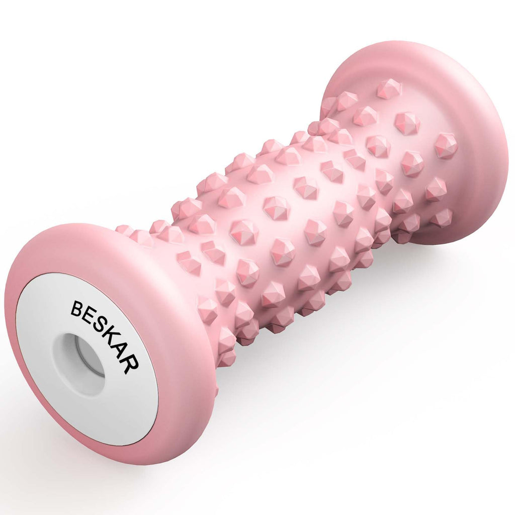 BESKAR Foot Massager Roller for Plantar Fasciitis Relief, Portable, Deep Tissue Muscle Massage, Foot Arch and Heel Pain, Reflexology Tool