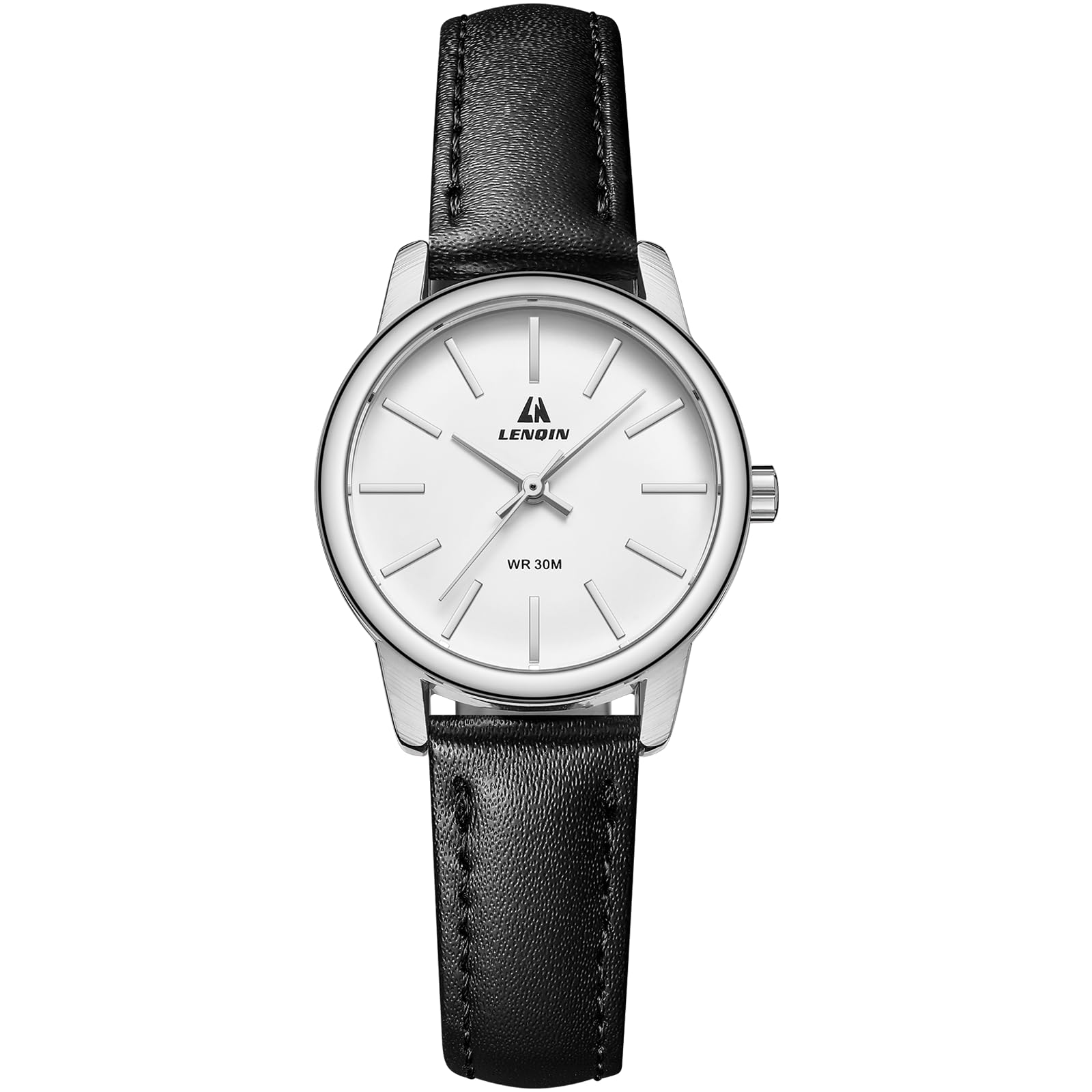 LN LENQIN Ladies Watches Analog Quartz Watch for Women Waterproof Women's Wrist Watches Easy Reader Womens Watch with Leather Strap