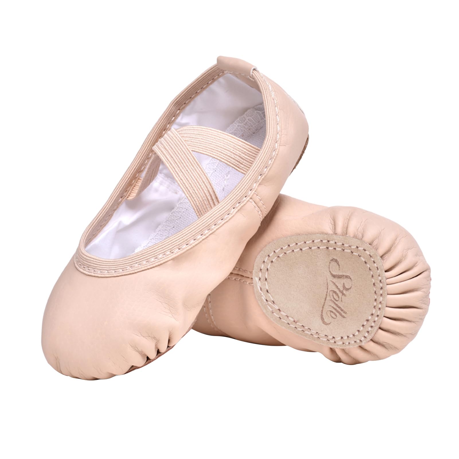 Stelle Ballet Shoes for Girls Toddler Ballet Slippers Soft Leather Boys Dance Shoes for Toddler/Little Kid/Big Kid