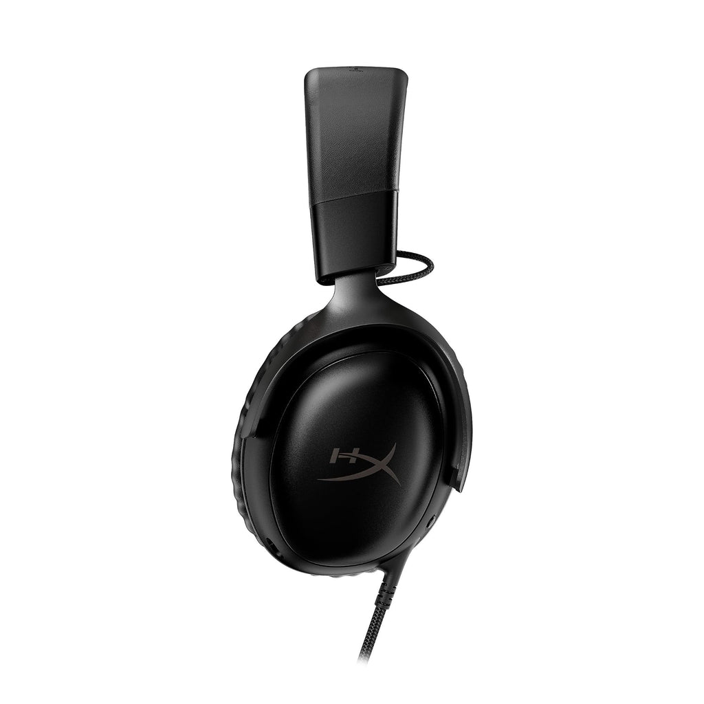 HyperX Cloud III – Wired Gaming Headset, PC, PS5, Xbox Series X|S, Angled 53mm Drivers, DTS Spatial Audio, Memory Foam, Durable Frame, Ultra-Clear 10mm Mic, USB-C, USB-A, 3.5mm – Black/Red