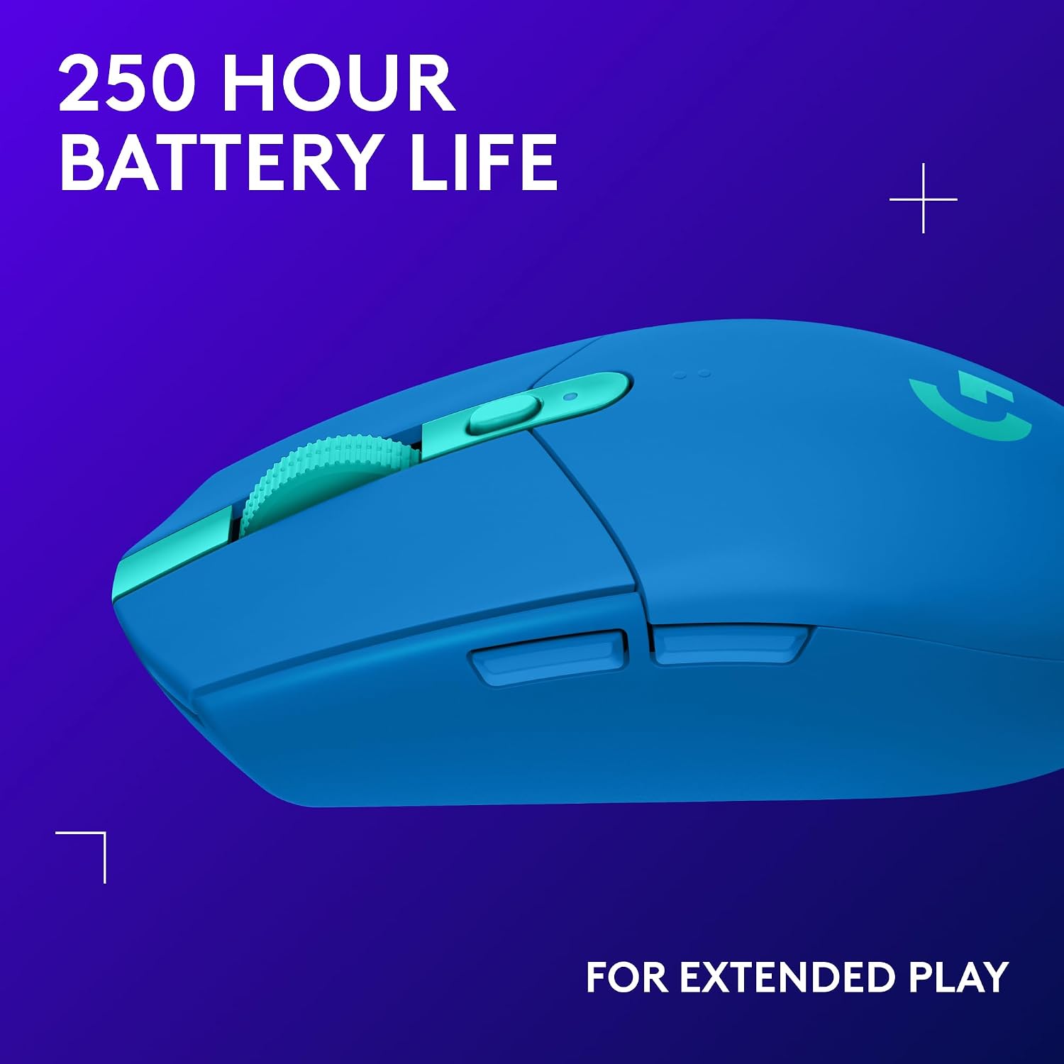 Logitech G305 Lightspeed Wireless Gaming Mouse, Hero Sensor, 12,000 DPI, Lightweight, 6 Programmable Buttons, 250h Battery, On-Board Memory, Compatible with PC, Mac - Black