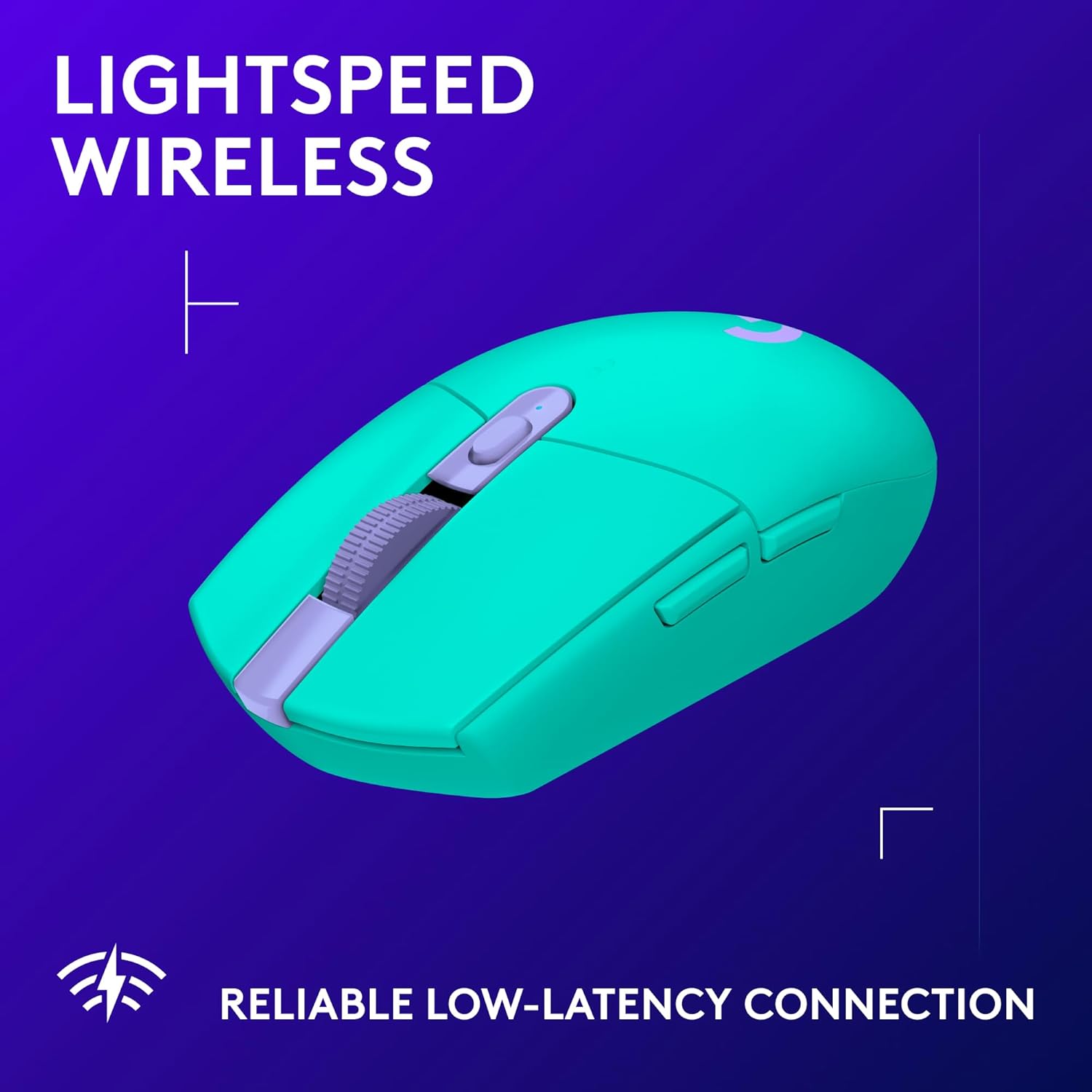 Logitech G305 Lightspeed Wireless Gaming Mouse, Hero Sensor, 12,000 DPI, Lightweight, 6 Programmable Buttons, 250h Battery, On-Board Memory, Compatible with PC, Mac - Black
