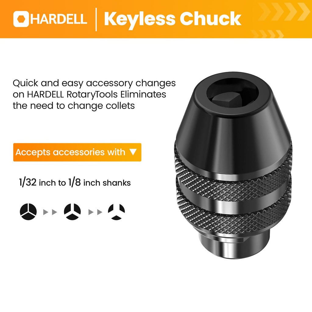 HARDELL Mini Cordless Rotary Tool, 5-Speed and USB Charging Rotary Tool Kit with 69 Accessories, Multi-Purpose 3.7V Power Rotary Tool for Sanding, Polishing, Drilling, Etching, Engraving, DIY Crafts