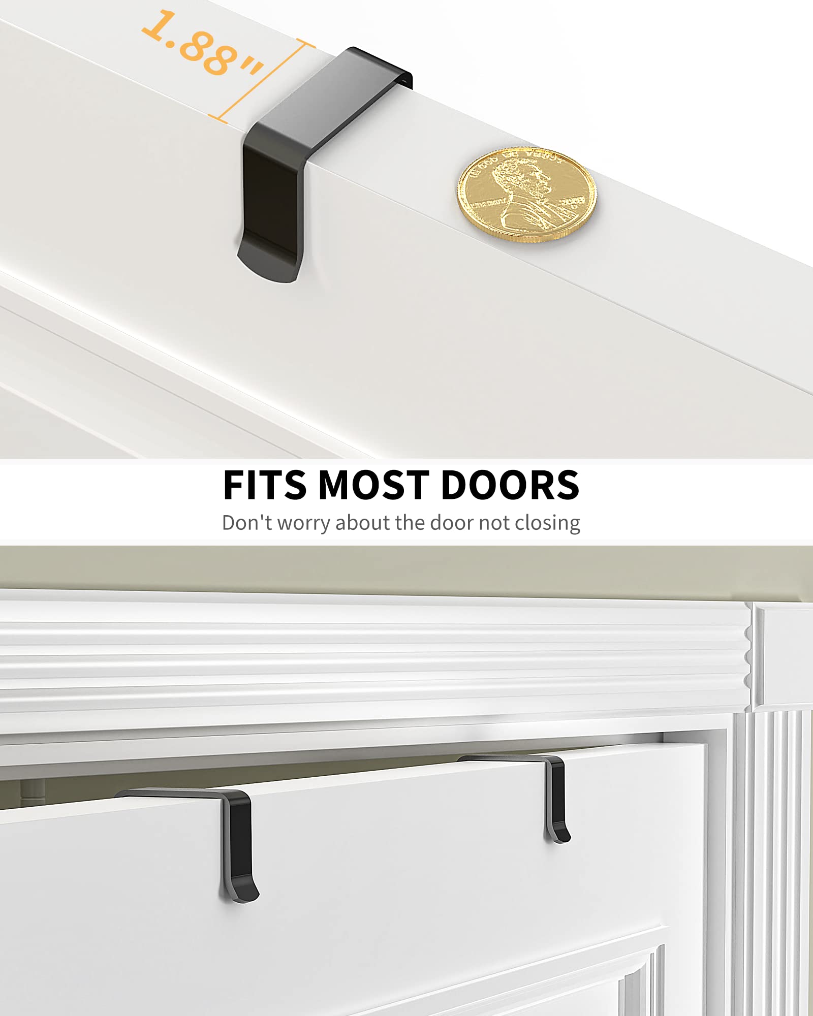 Moforoco White 9-Tier Over The Door Pantry Organizer, Pantry Organization And Storage, Metal Hanging Spice Rack Shelves Door, Home & Kitchen Essentials, Laundry Room Bathroom Organization