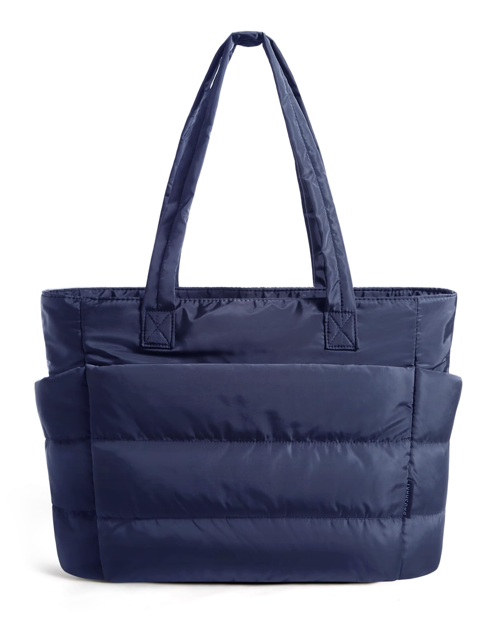 BAGSMART Tote Bag for Women, Lightweight Puffy Tote Bag with Compartments Shoulder Bag Handbag for Travel, Work, Gym | Lightweight, Puffy, Quilted, Work, for Travel