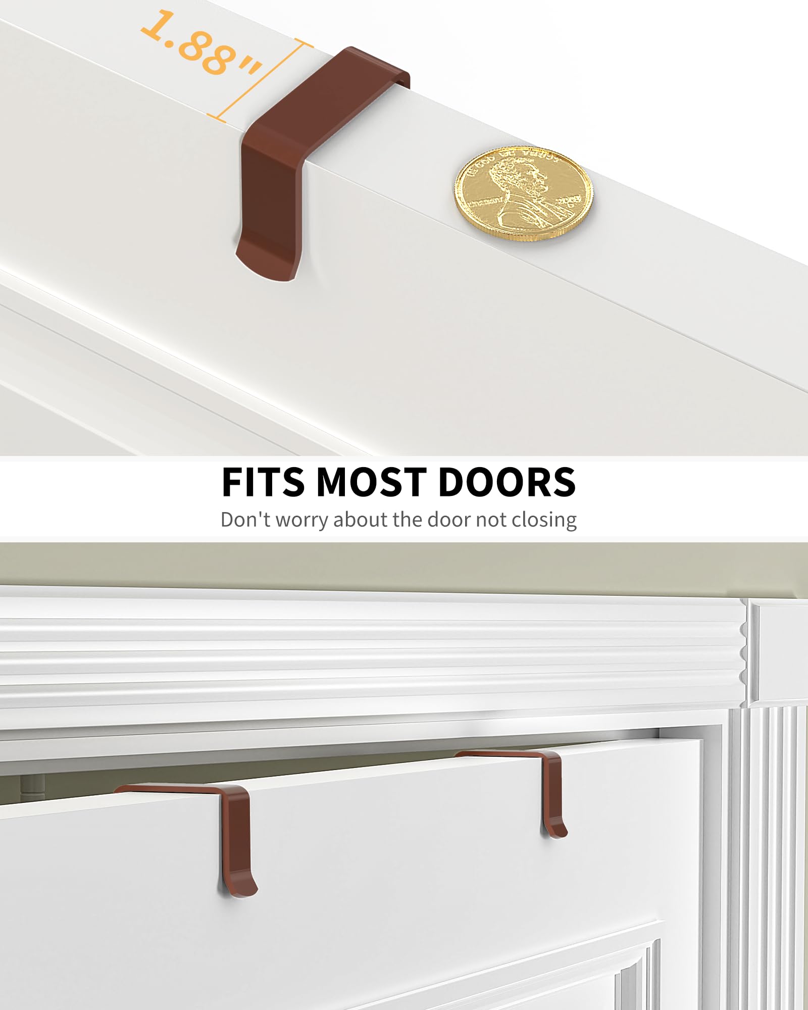 Moforoco White 9-Tier Over The Door Pantry Organizer, Pantry Organization And Storage, Metal Hanging Spice Rack Shelves Door, Home & Kitchen Essentials, Laundry Room Bathroom Organization