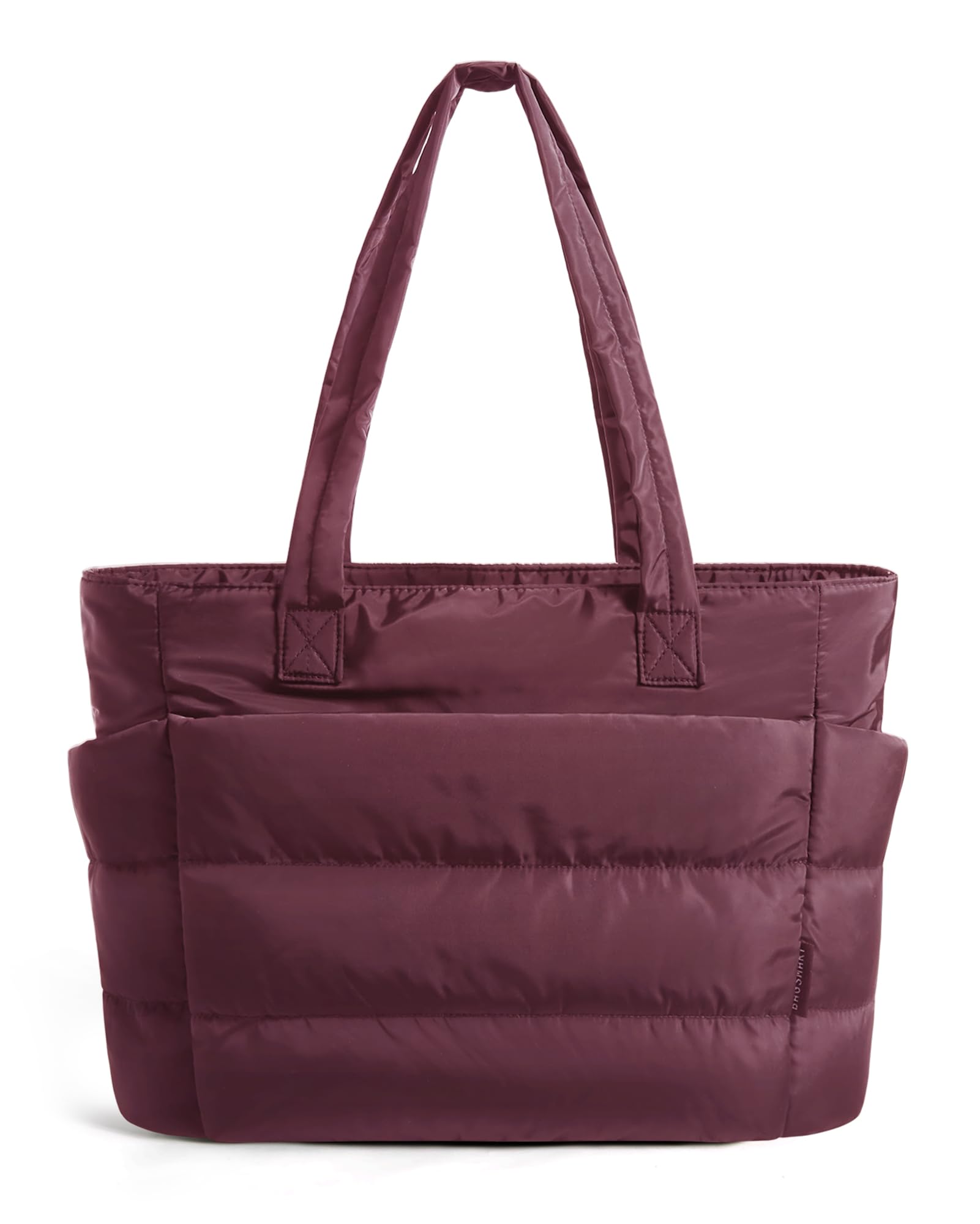 BAGSMART Tote Bag for Women, Lightweight Puffy Tote Bag with Compartments Shoulder Bag Handbag for Travel, Work, Gym | Lightweight, Puffy, Quilted, Work, for Travel