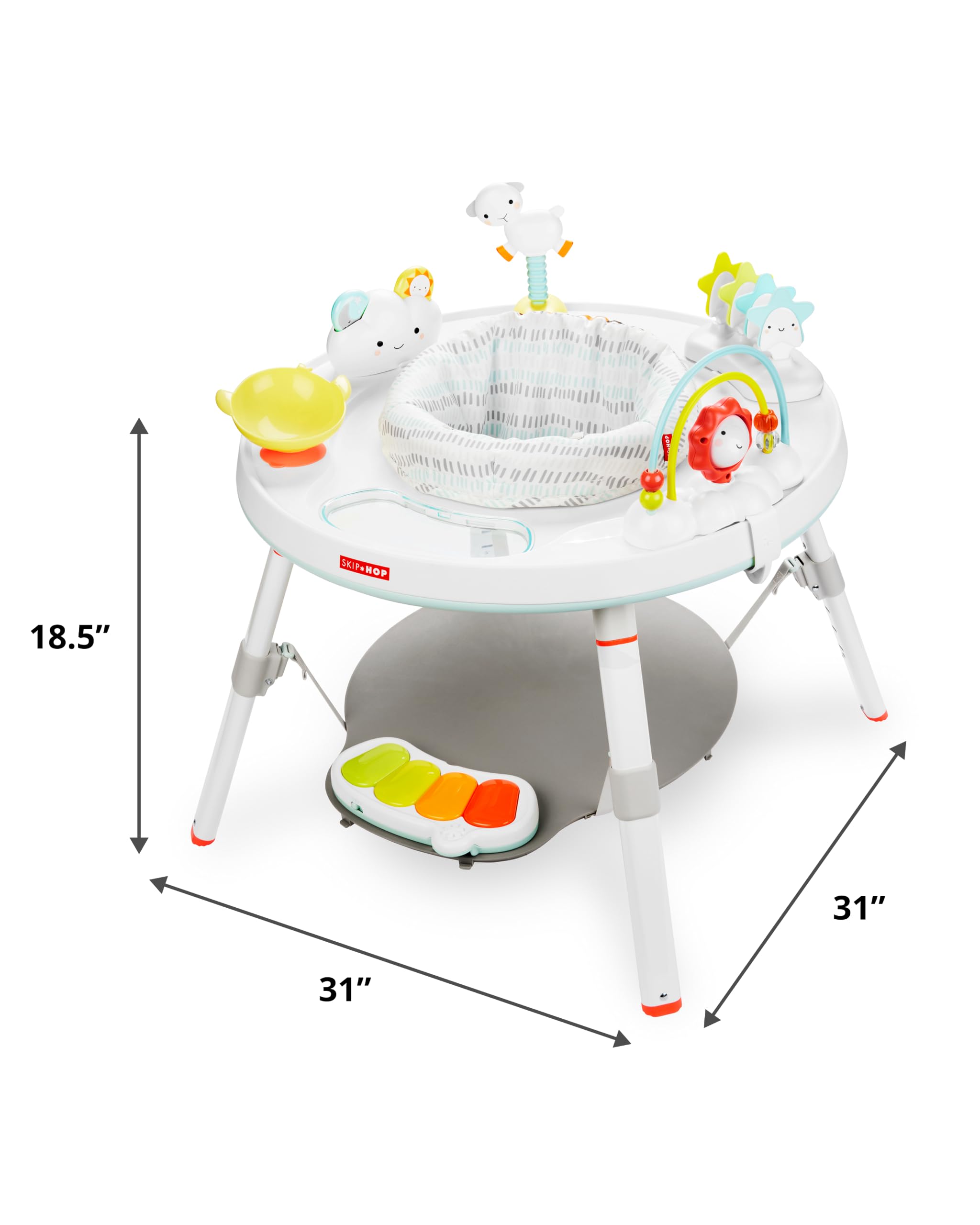 Skip Hop Baby Activity Center: Interactive Play Center with 3-Stage Grow-with-Me Functionality, 4mo+, Explore & More