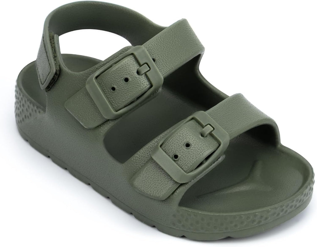 ChayChax Toddler Boys Girls Double Buckle Sandals Children's Adjustable Back Strap Water Sandal