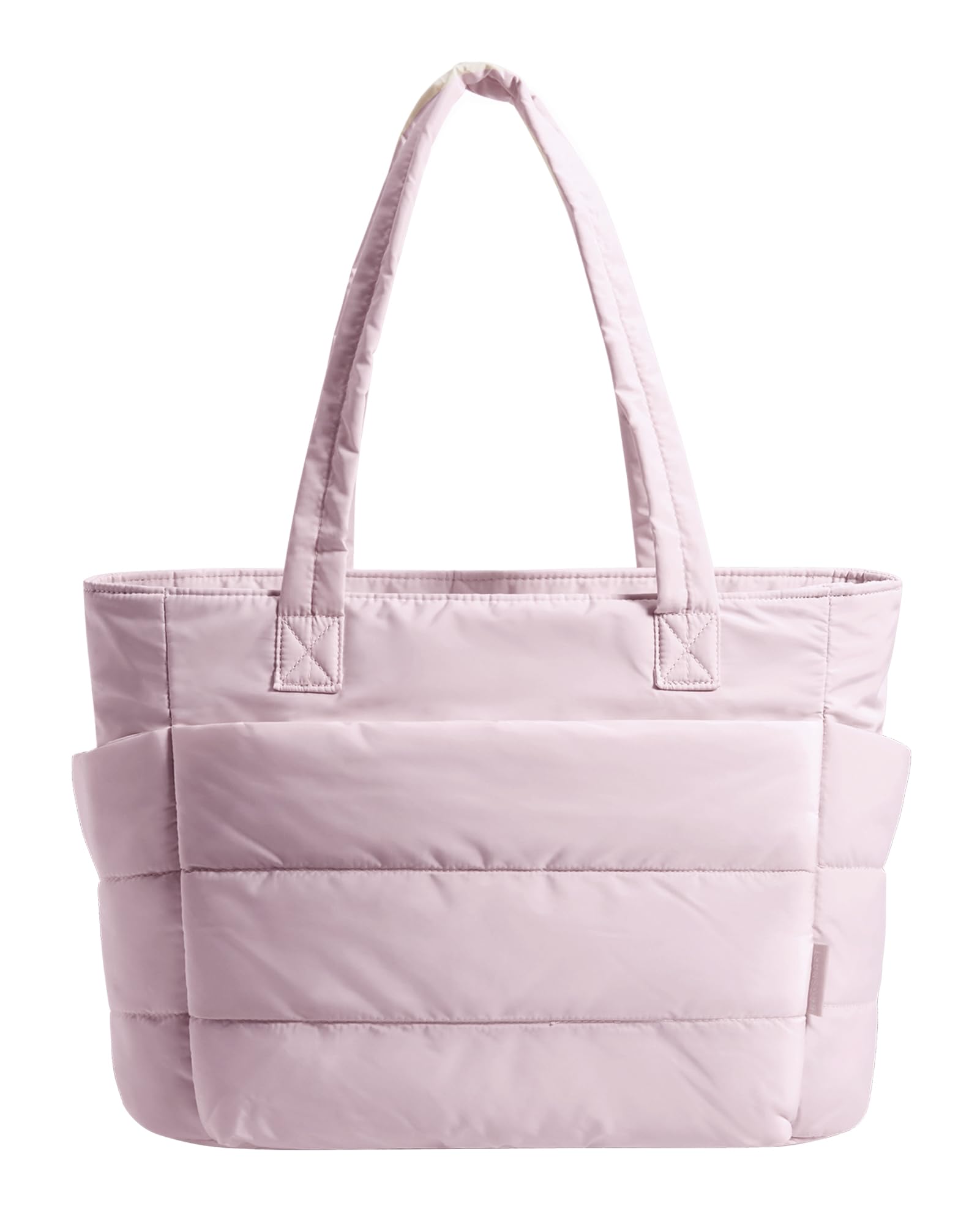 BAGSMART Tote Bag for Women, Lightweight Puffy Tote Bag with Compartments Shoulder Bag Handbag for Travel, Work, Gym | Lightweight, Puffy, Quilted, Work, for Travel