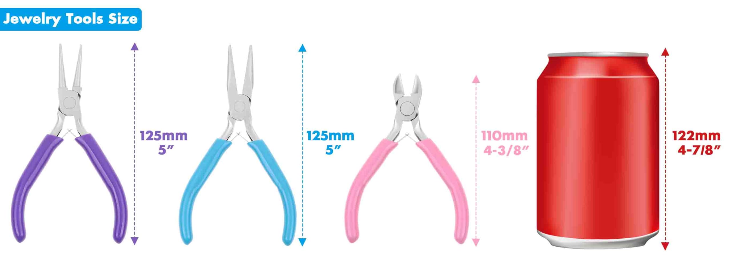 Pliers for Jewelry Making, Shynek Jewelry Pliers Set Includes Needle Nose Pliers, Round Nose Plier and Wire Cutters, Jewelry Making Tools for Jewelry Repair, Wire Wrapping, Beading and Crafts
