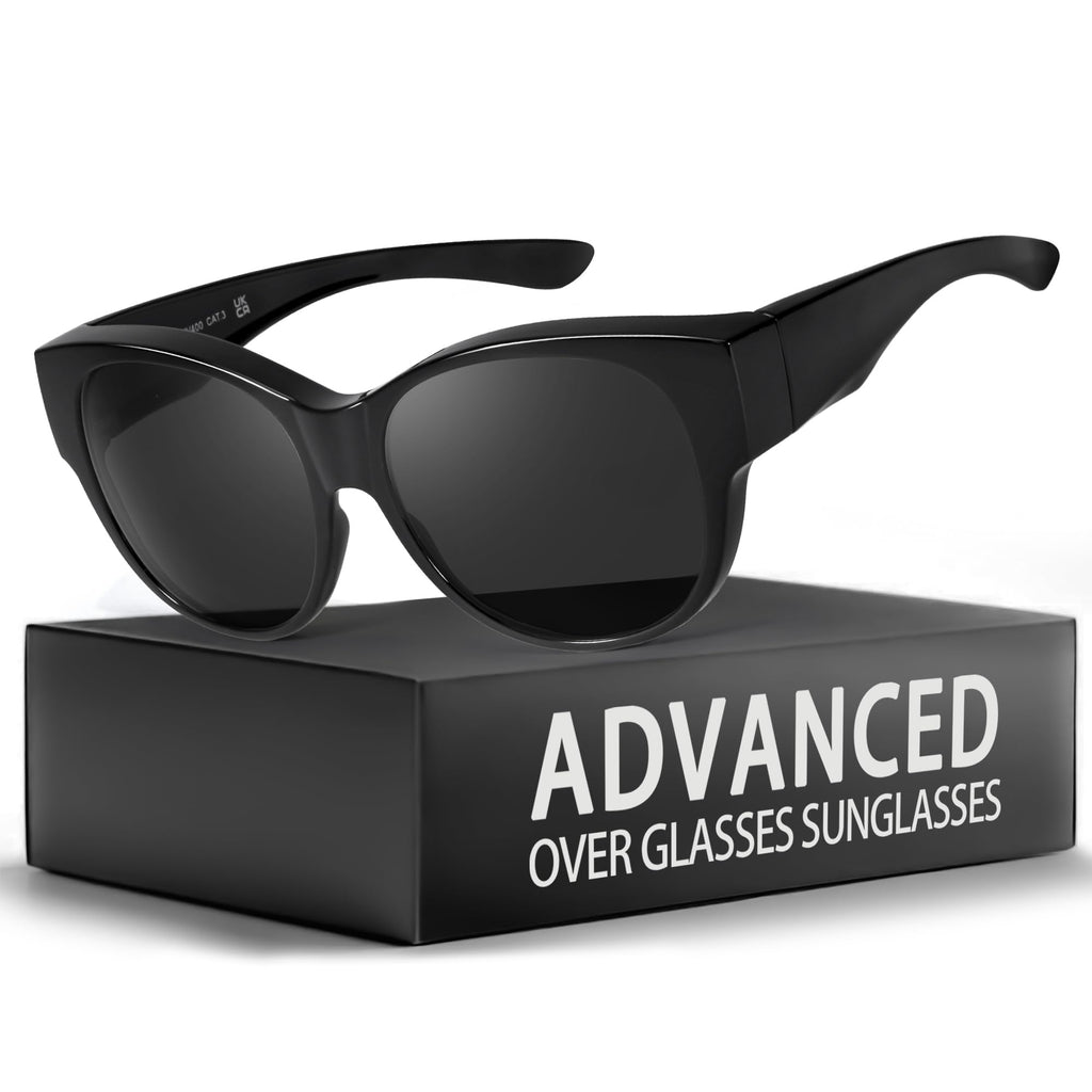 Myiaur Polarized Fit Over Glasses Sunglasses for Women, Trendy Wear Over Glasses UV400 Protection for Driving Outdoor