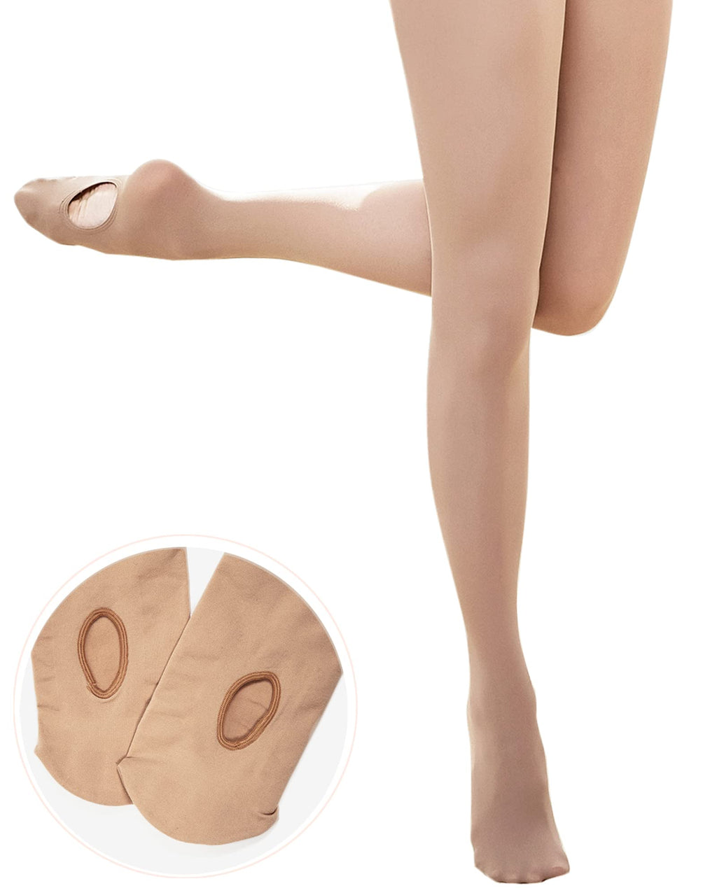 Stelle Girls Women Ballet Dance Convertible Tights Ultra Soft Pro Transition Tights