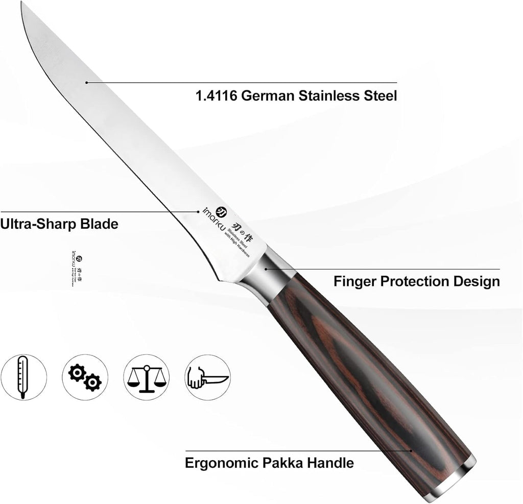 imarku Chef Knife 7 Inch Kitchen Knife Ultra Sharp Santoku Knife - High Carbon Japanese Chefs Knife, Kitchen Gadgets 2025, Apartment Essentials, Birthday Gifts for Him Her, Best Gifts for Women Men