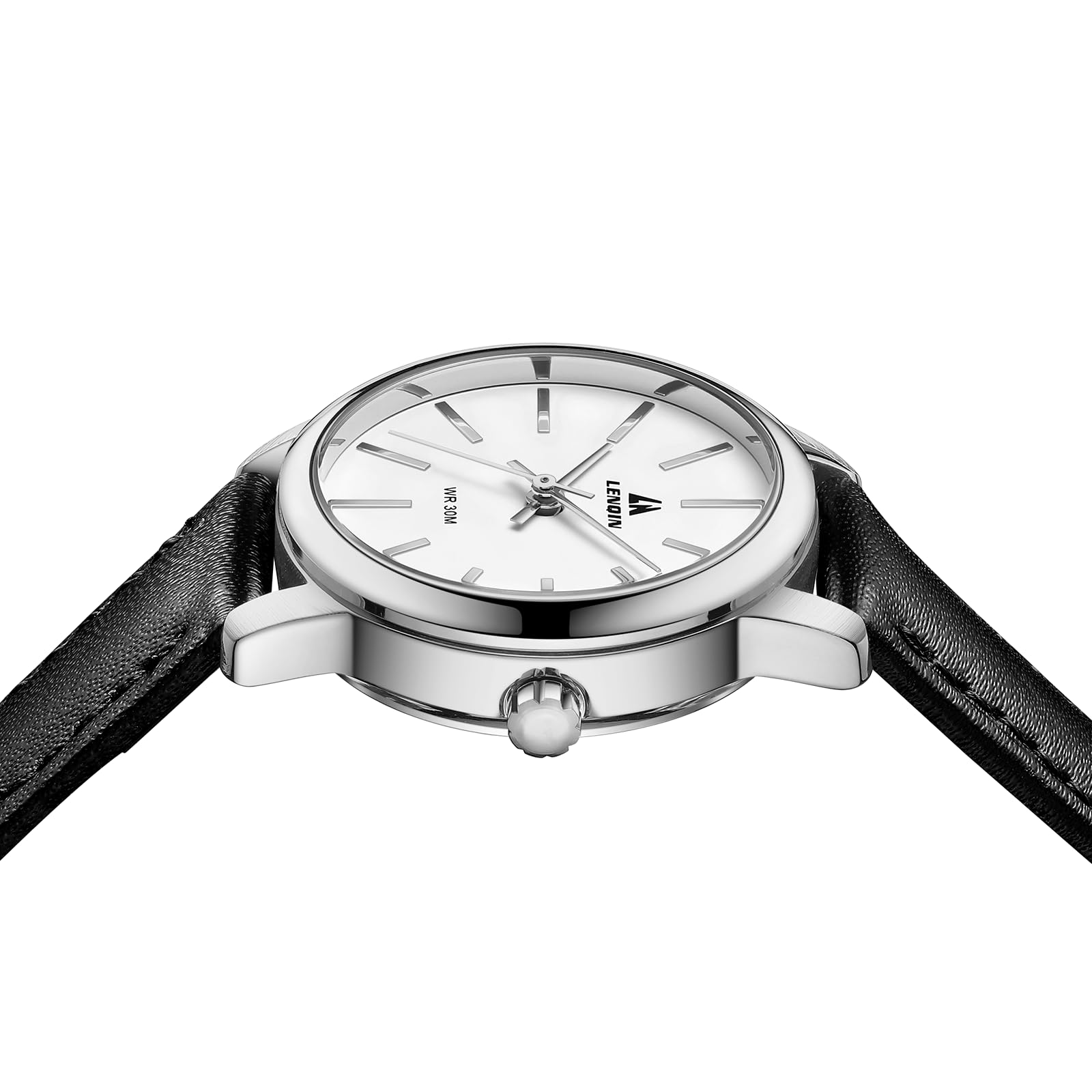 LN LENQIN Ladies Watches Analog Quartz Watch for Women Waterproof Women's Wrist Watches Easy Reader Womens Watch with Leather Strap