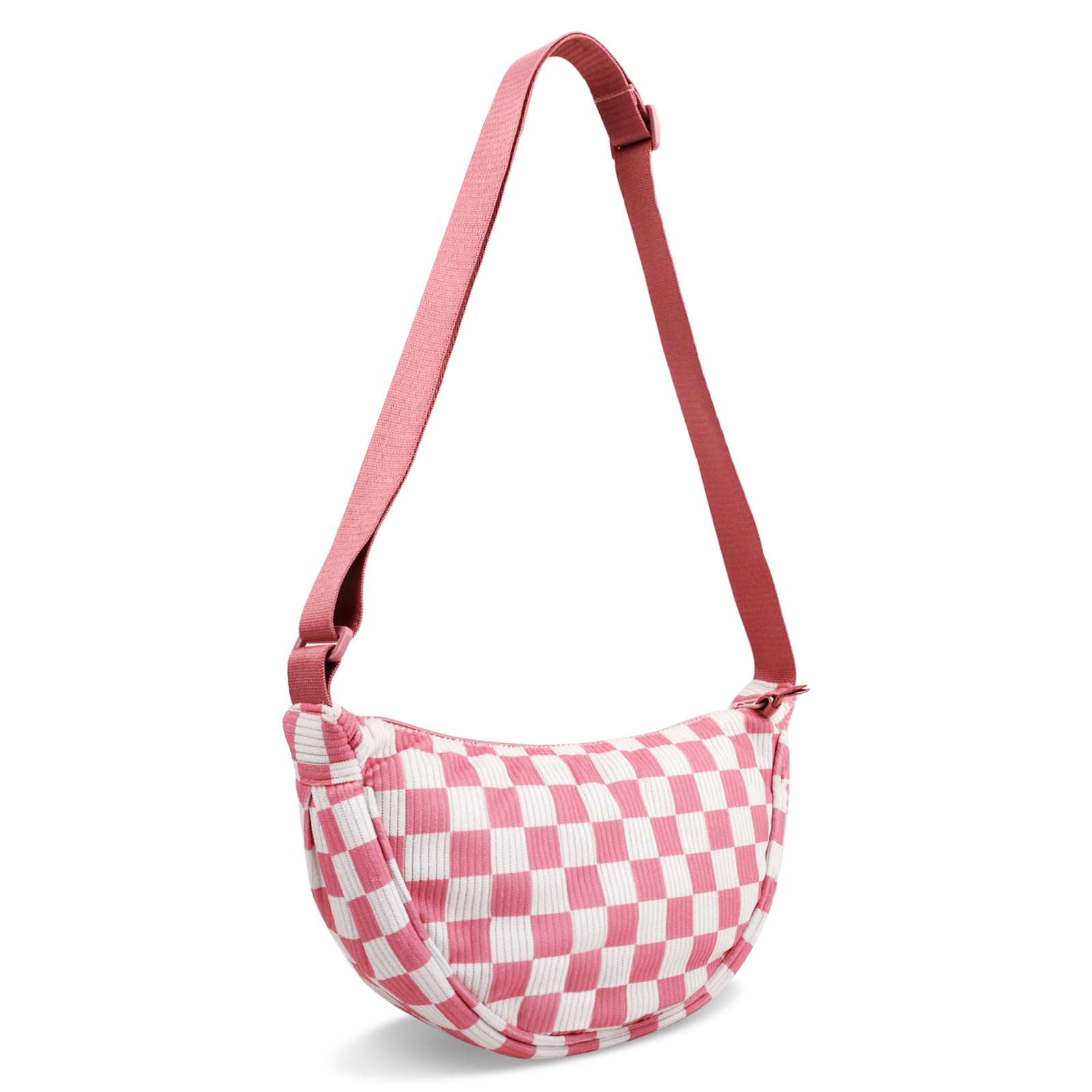 Nylon Crescent Crossbody Bag for Women Purses Trendy Men,Small Travel Sling Bag Hobo